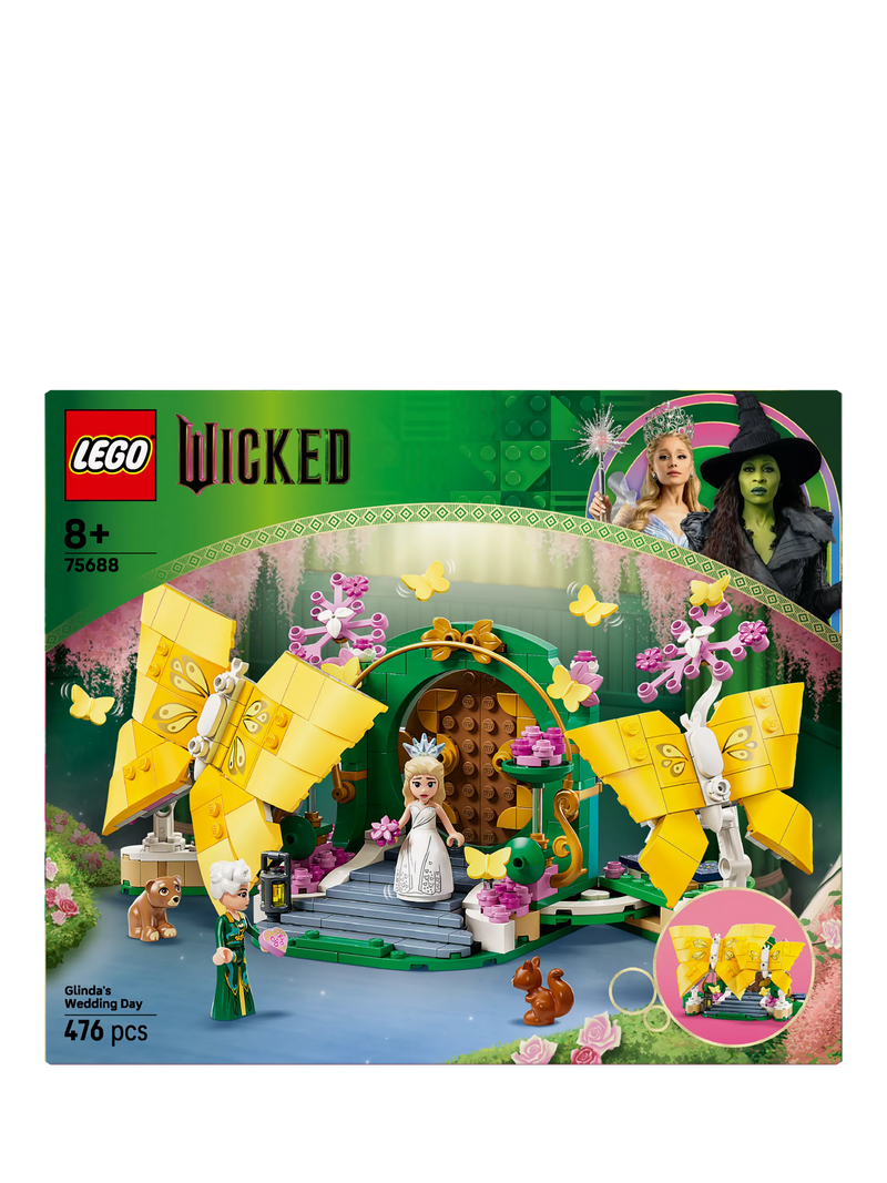 LEGO Wicked Glinda's Wedding Day 476-piece building toy set (British brand)