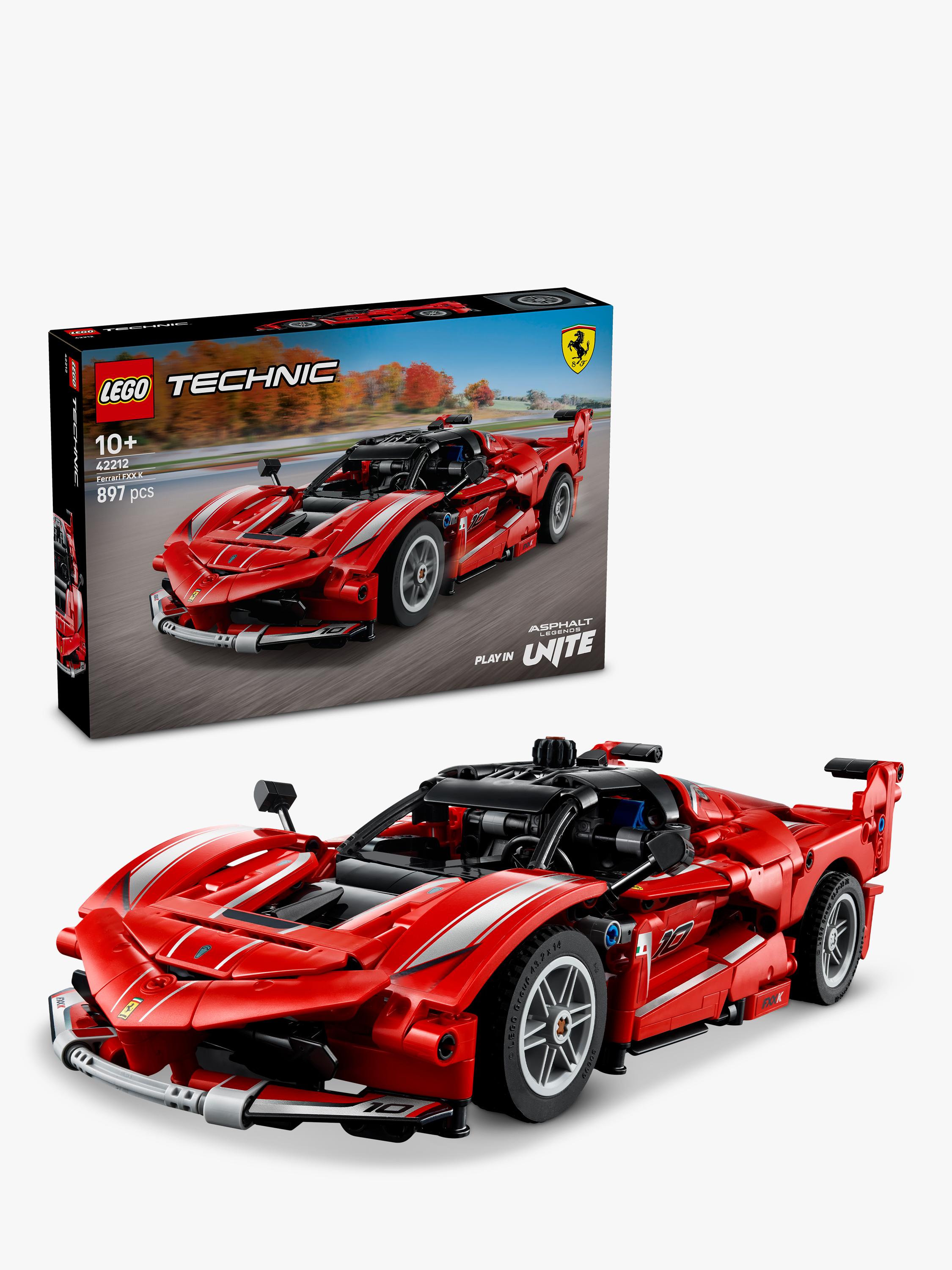 LEGO Technic race car building set with 897 pieces, UK version