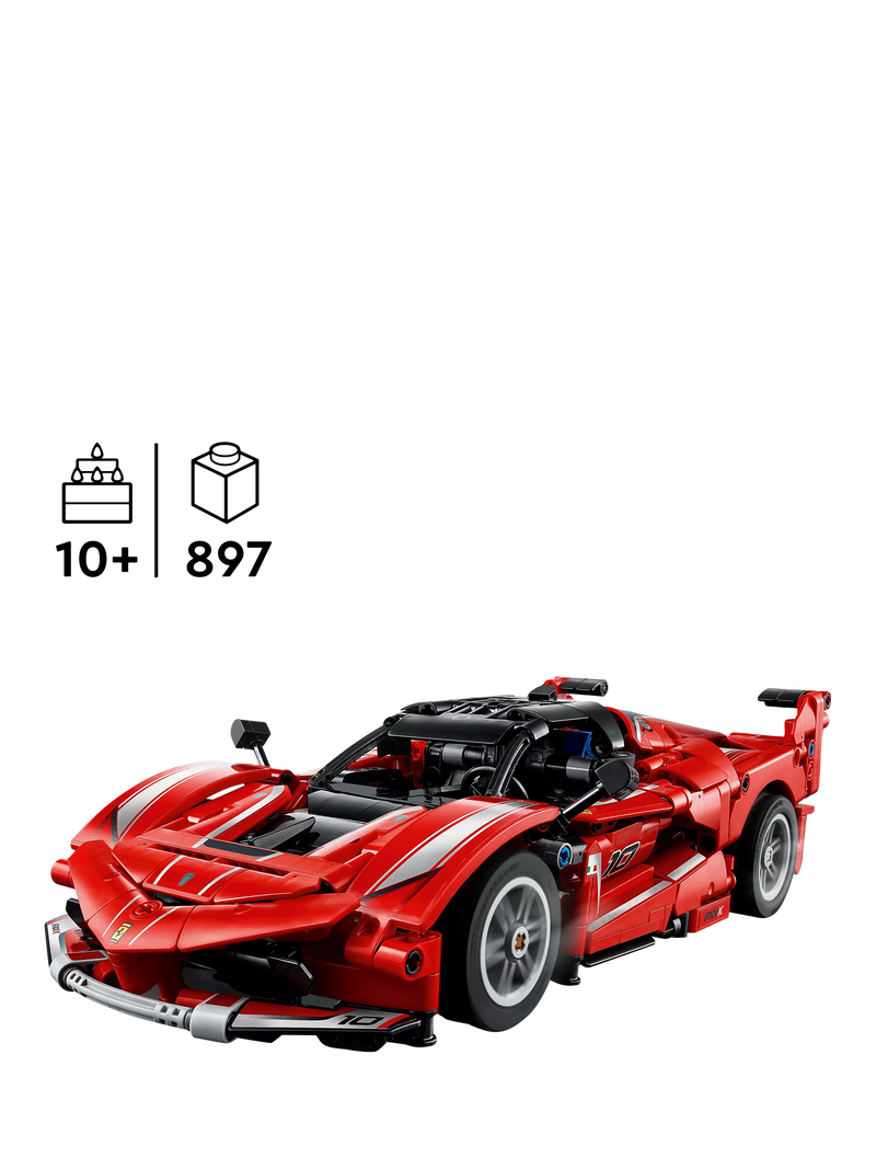 LEGO Technic race car building set with 897 pieces, UK version