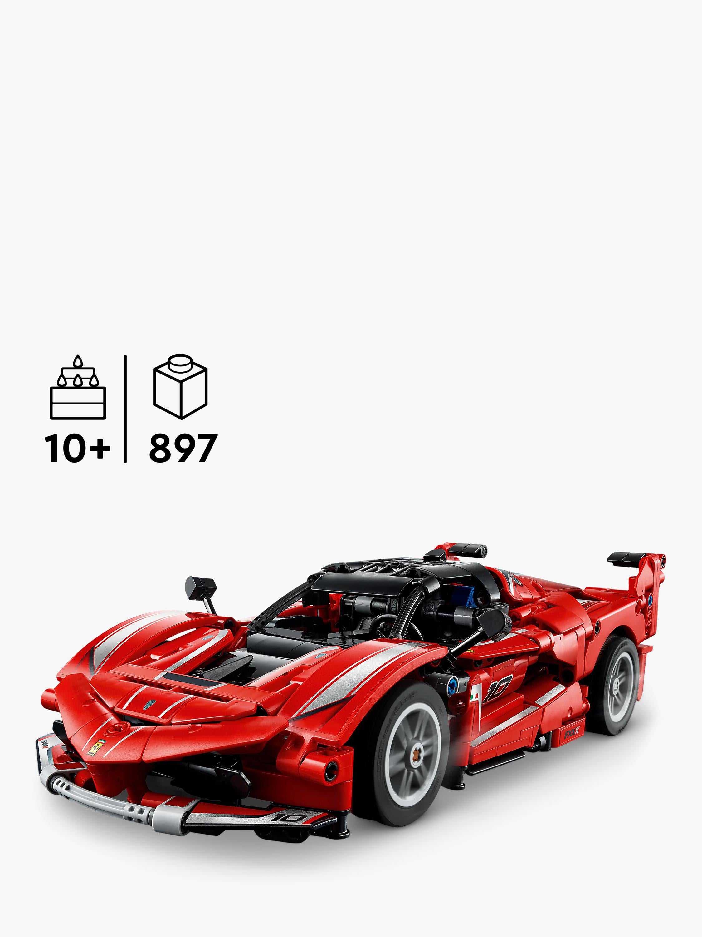 LEGO Technic race car building set with 897 pieces, UK version