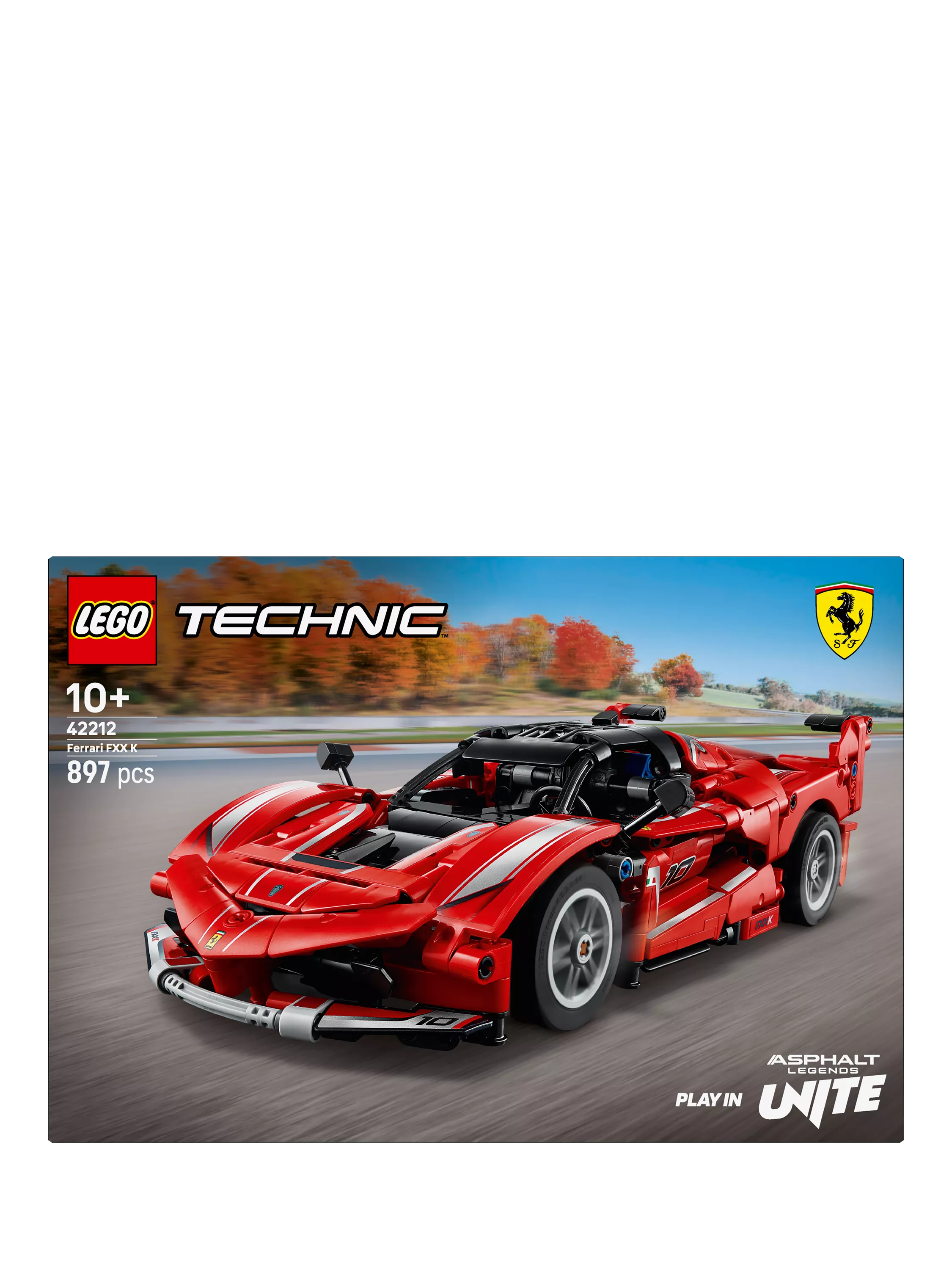 LEGO Technic race car building set with 897 pieces, UK version