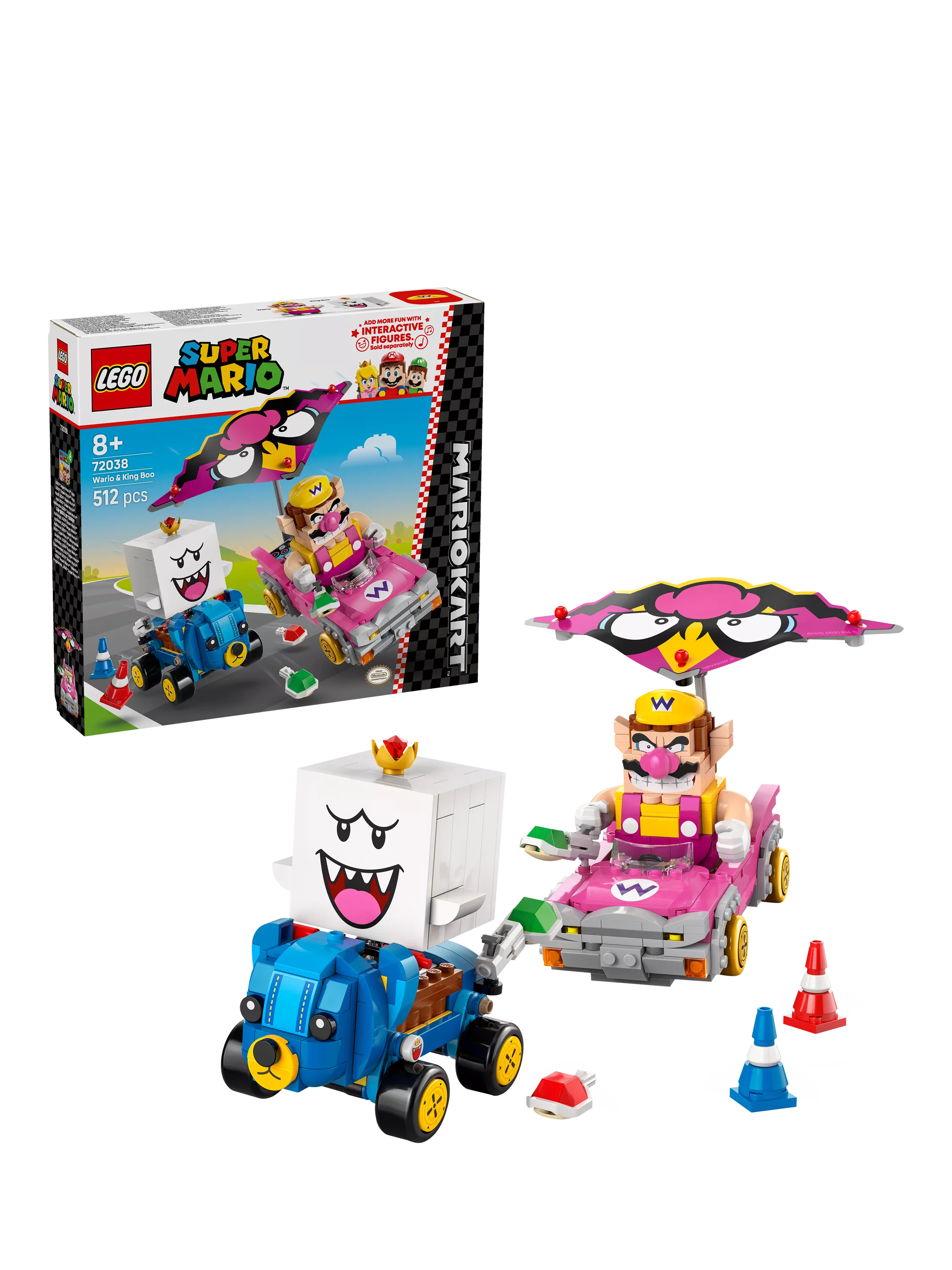 LEGO Mario Kart Wario and King Boo toy set, UK version