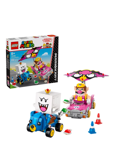John Lewis LEGO Super Mario Mario Kart Wario & King Boo Spielzeugfahrzeug-Spielset - Online bei McGrocer kaufen