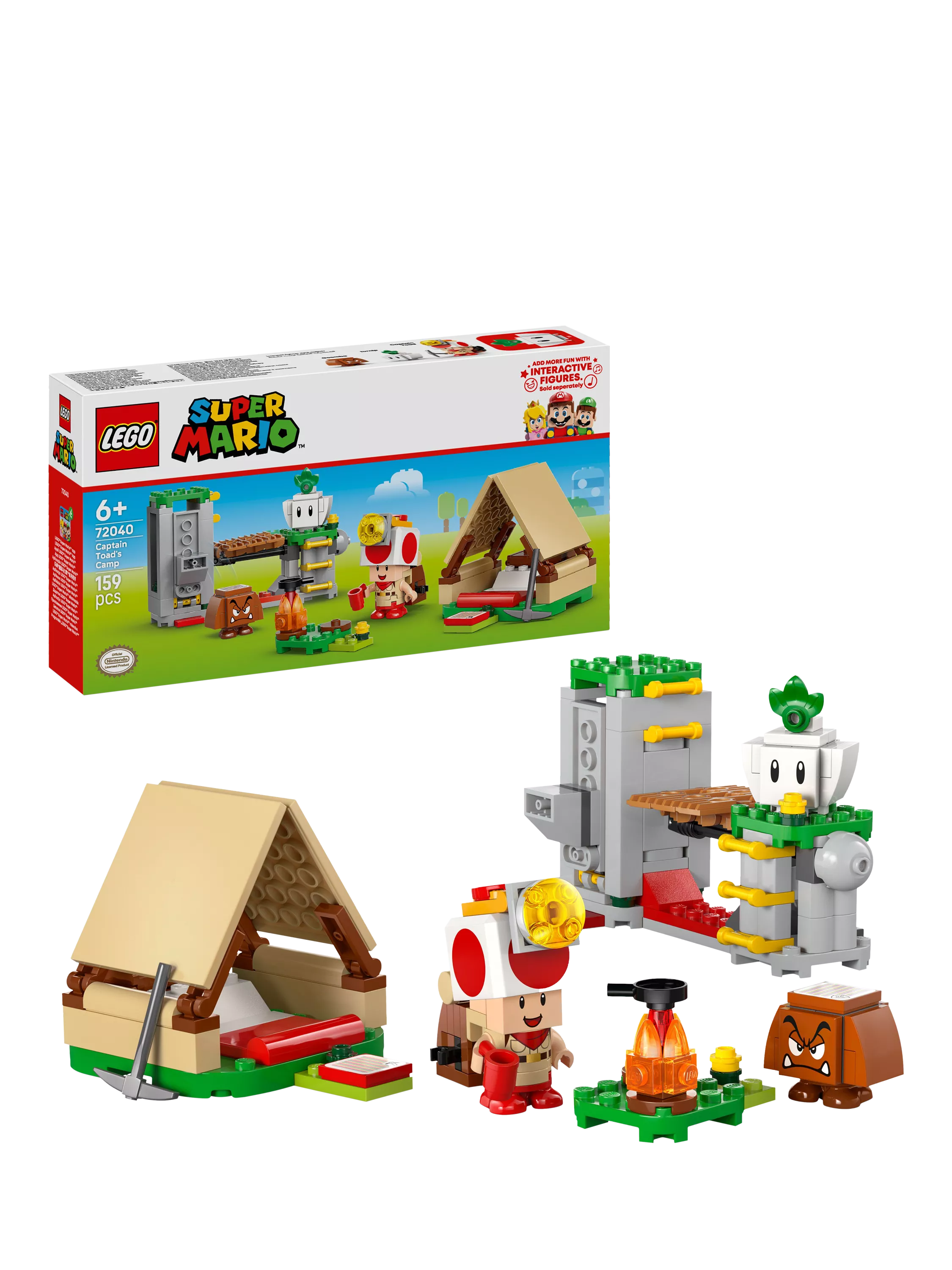 LEGO Super Mario Captain Toad's Camp playset 159 pieces (British brand)