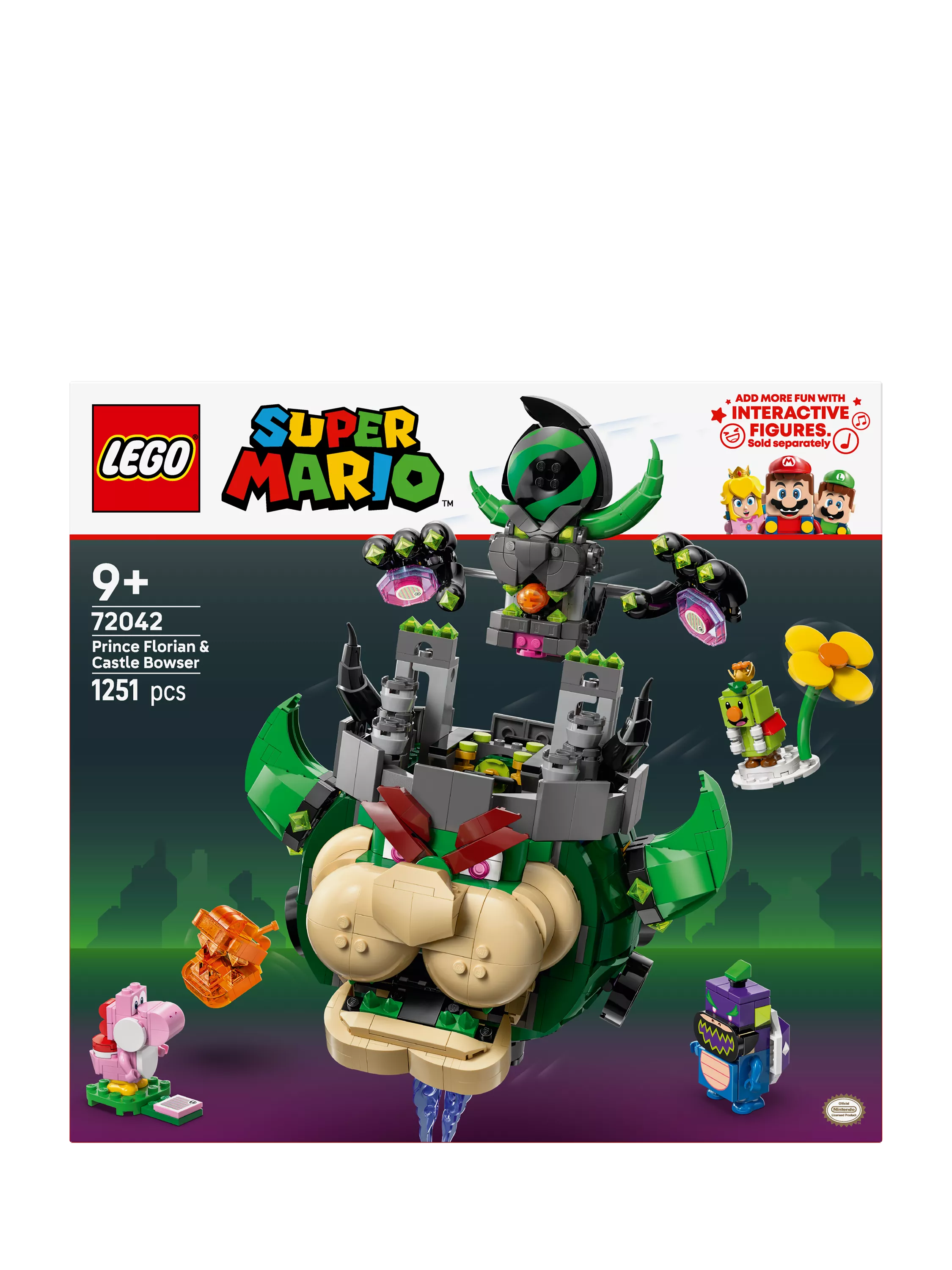 LEGO Super Mario Prince Florian & Castle Bowser building set, UK version