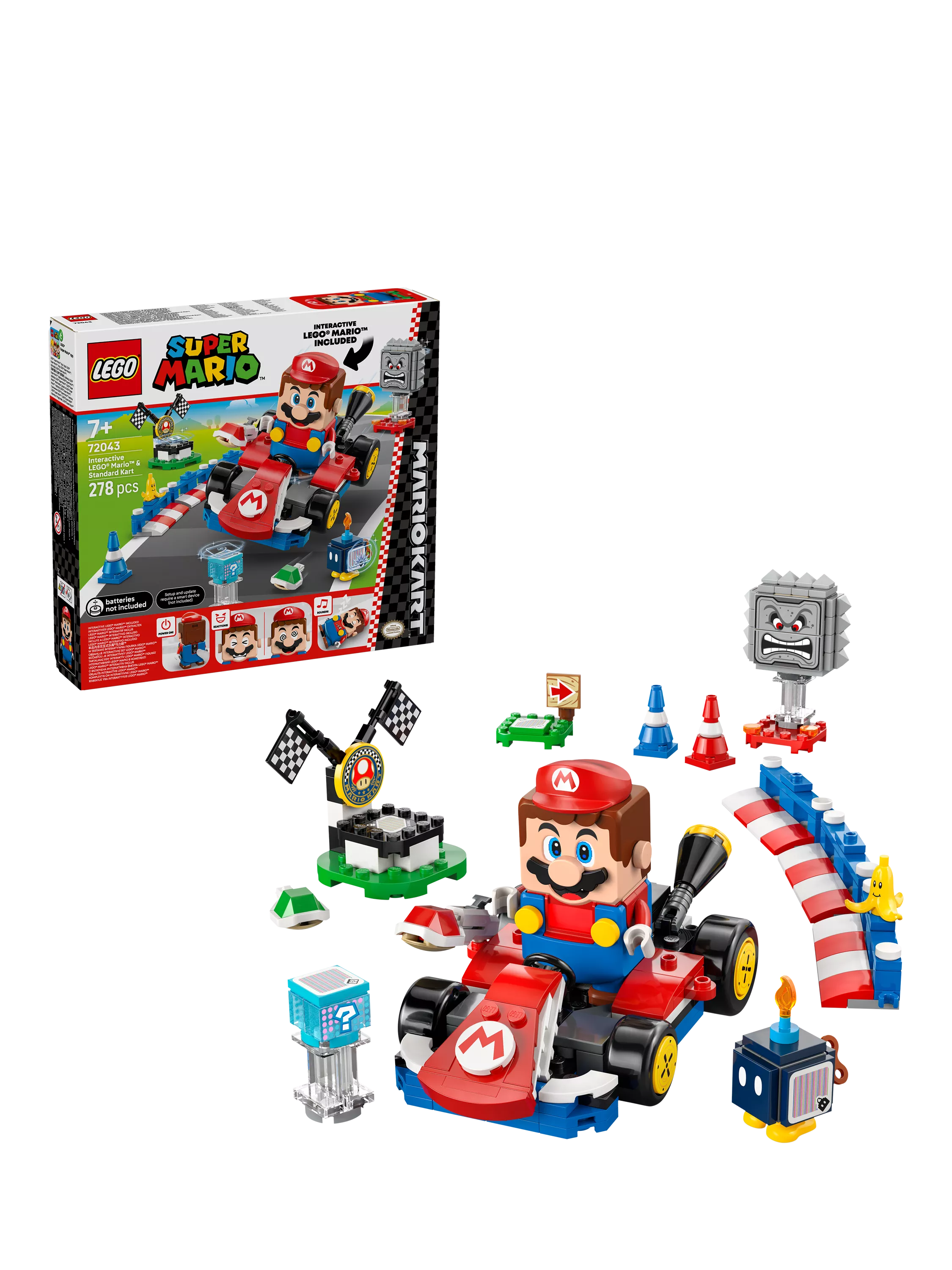 LEGO Super Mario Standard Kart 278-piece set, imported from the UK
