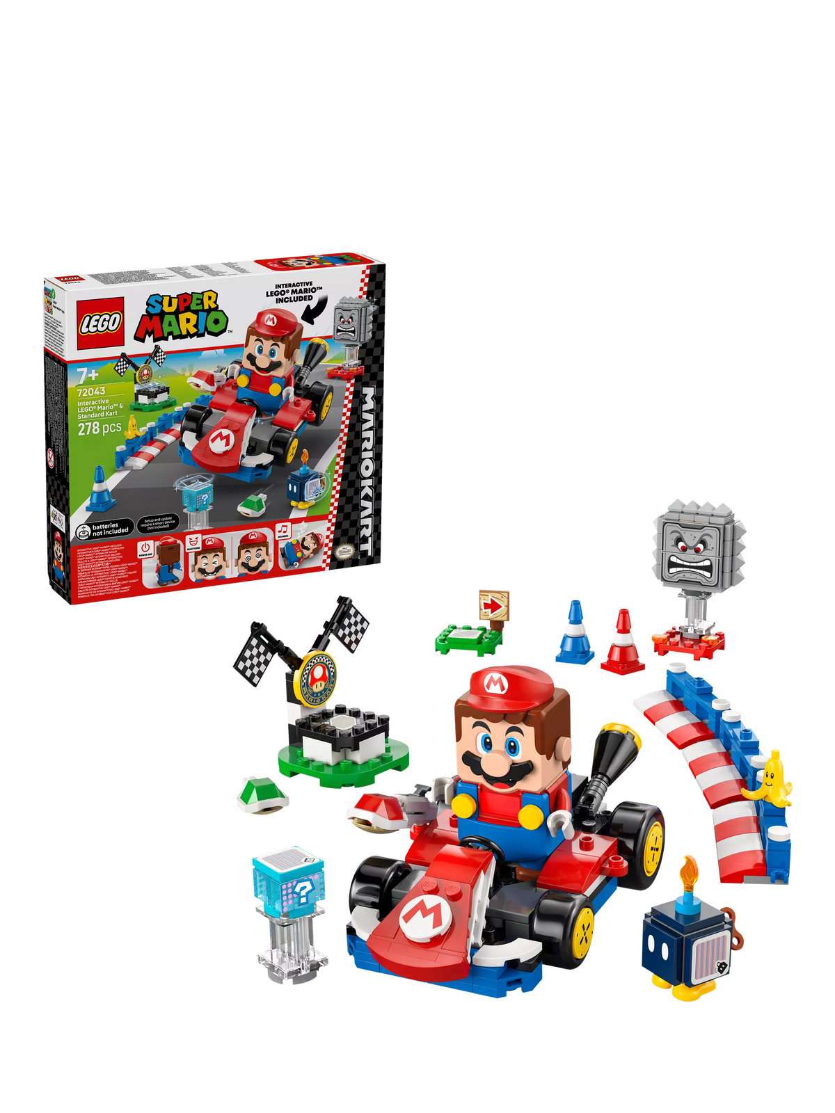 LEGO Super Mario Standard Kart 278-piece set, imported from the UK