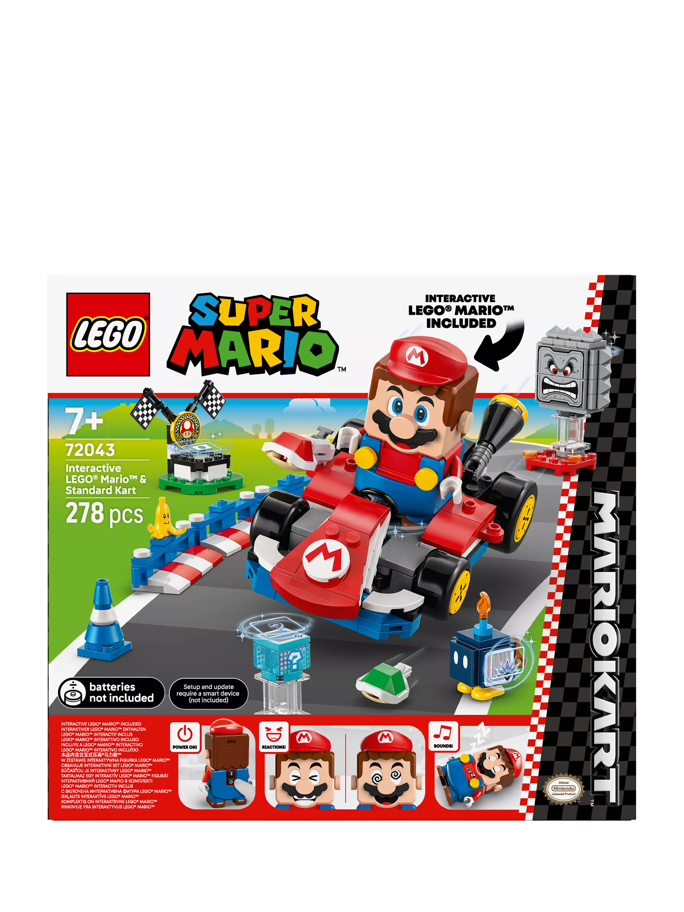 LEGO Super Mario Standard Kart 278-piece set, imported from the UK