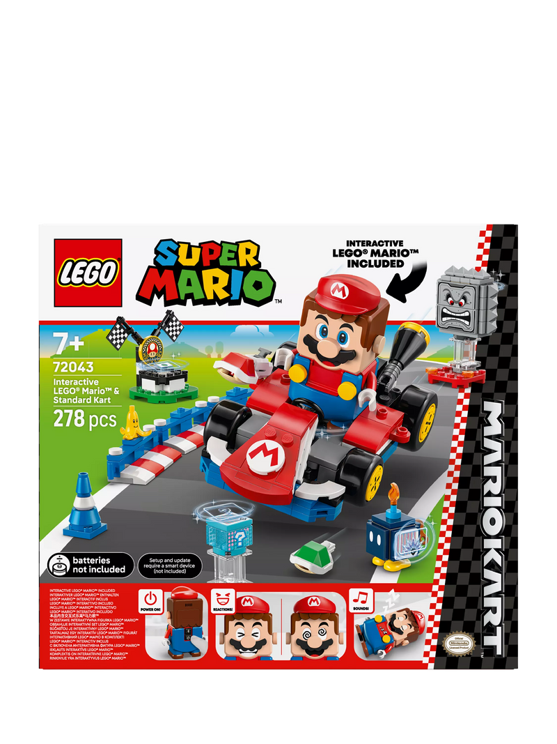 LEGO Super Mario Standard Kart 278-piece set, imported from the UK