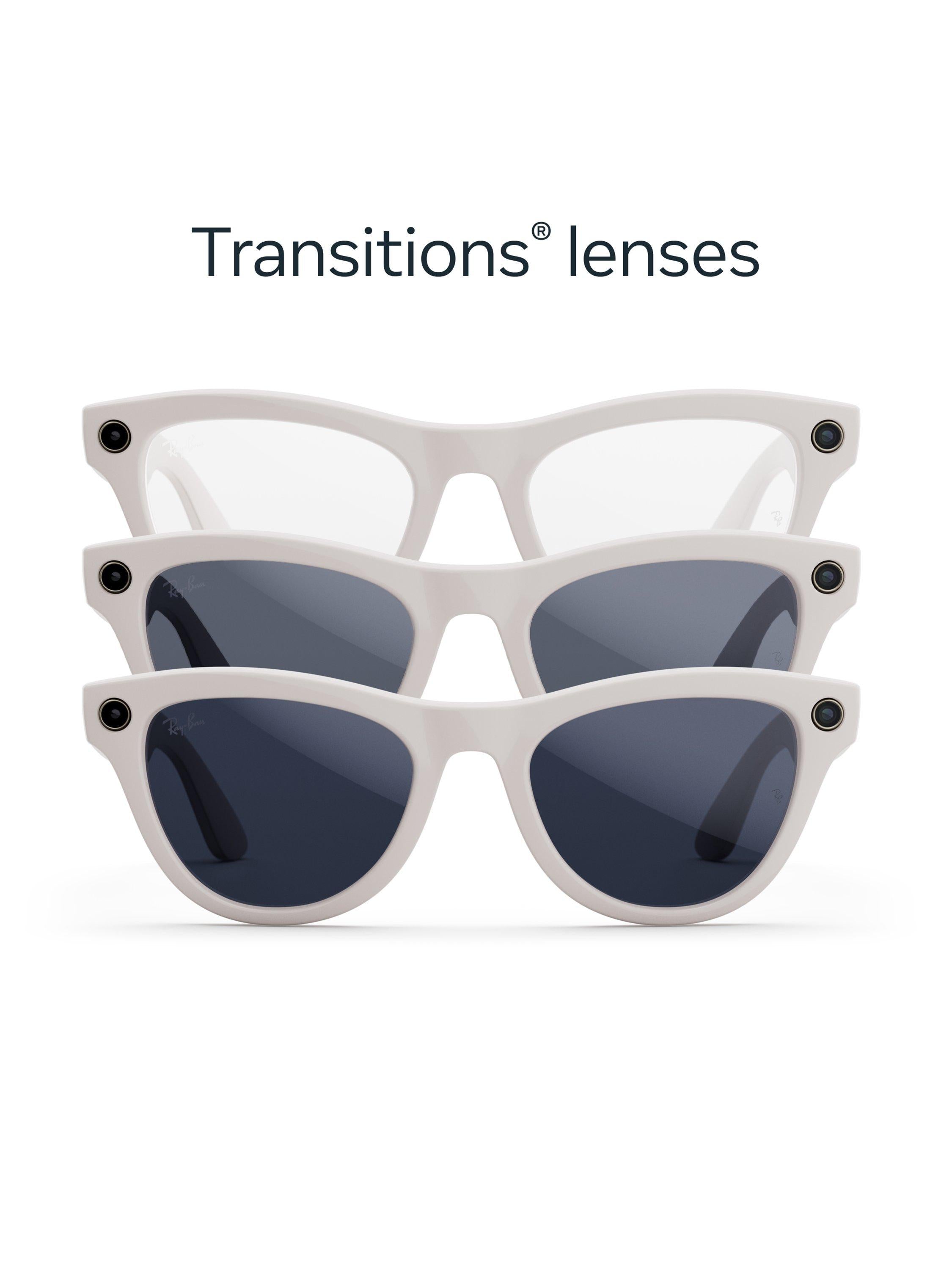 Ray-Ban Meta Skyler smart glasses chalky gray (British brand)