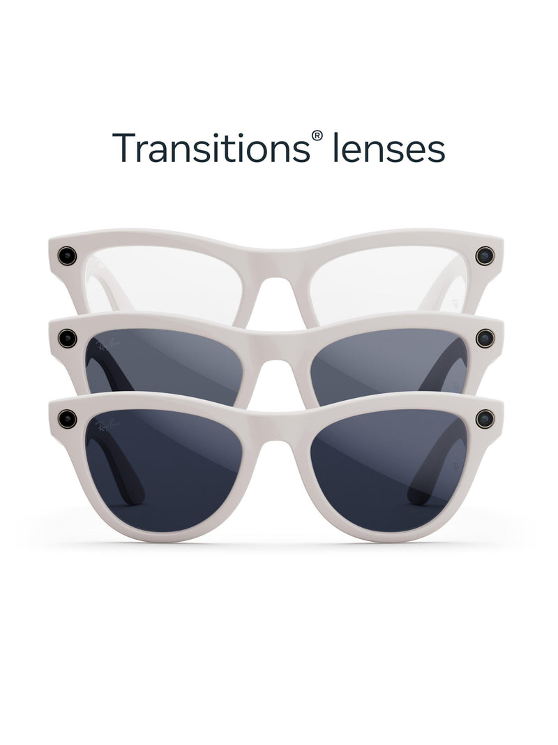 Ray-Ban Meta Skyler smart glasses chalky gray (British brand)