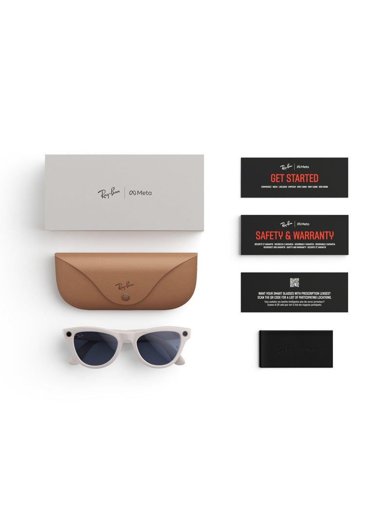 Ray-Ban Meta Skyler smart glasses chalky gray (British brand)
