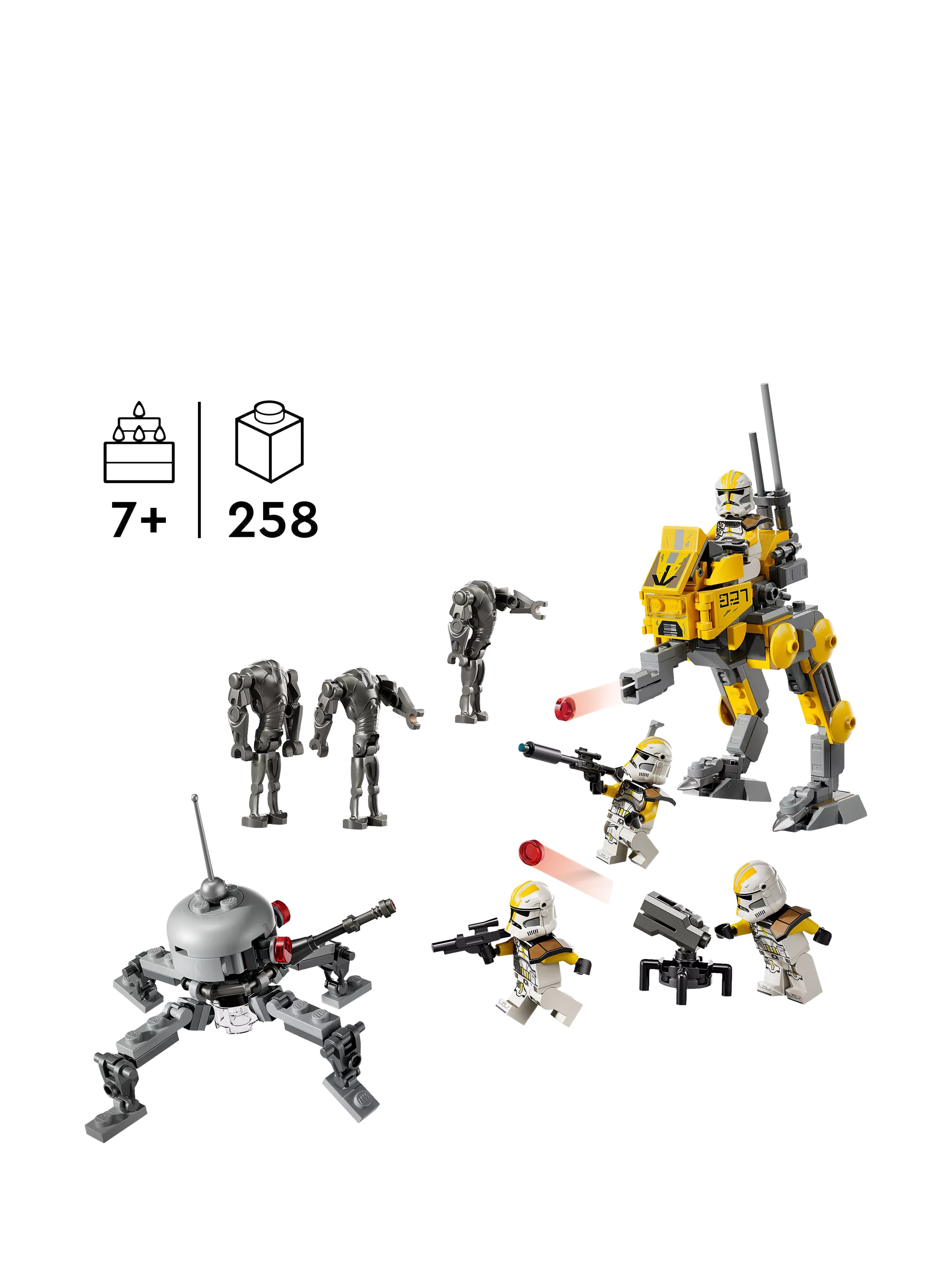 LEGO Star Wars 327th Star Corps Clone Troopers Battle Pack, UK version