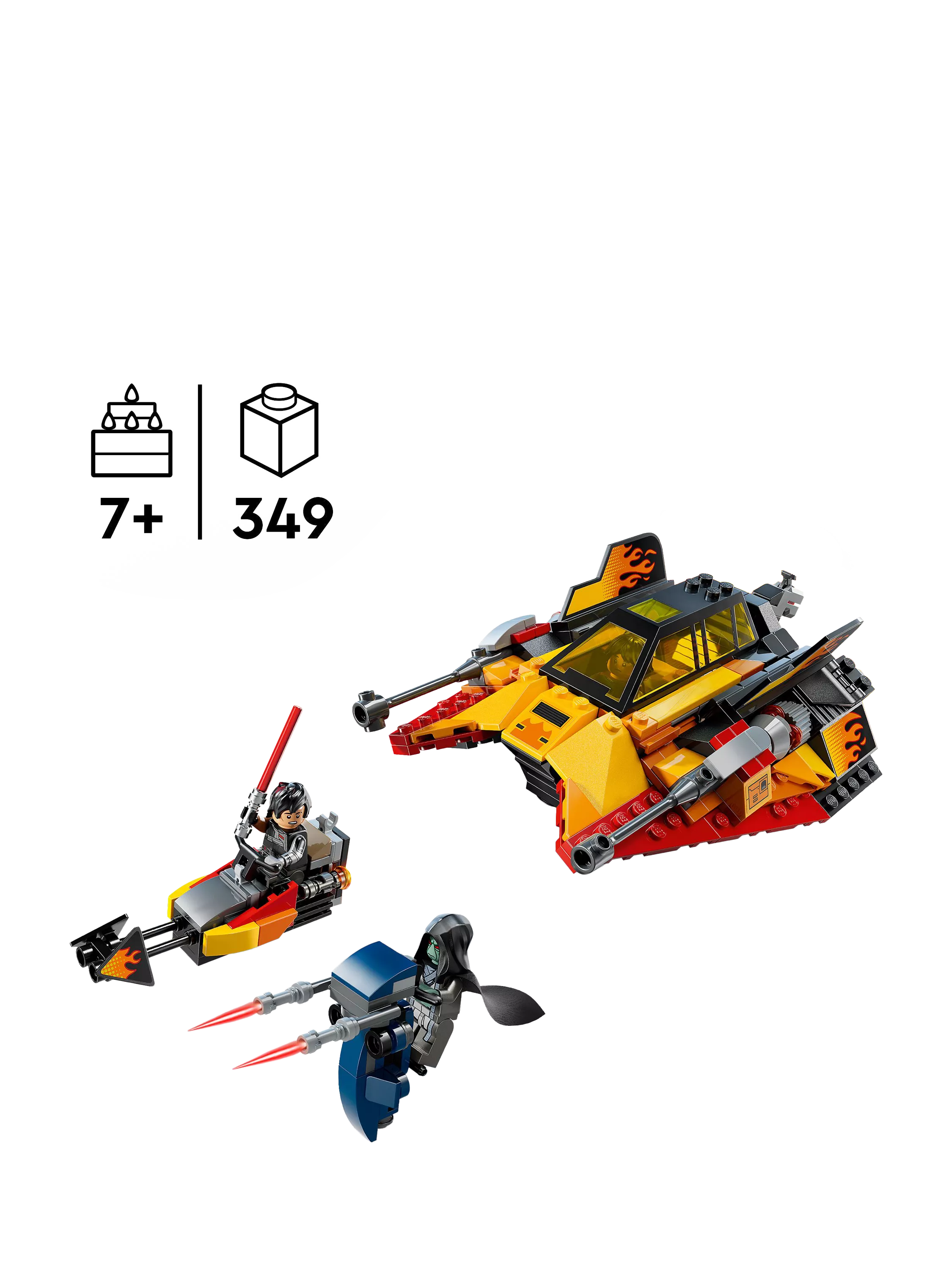 LEGO Star Wars The Force Burner Snowspeeder building set 349 pieces, UK version