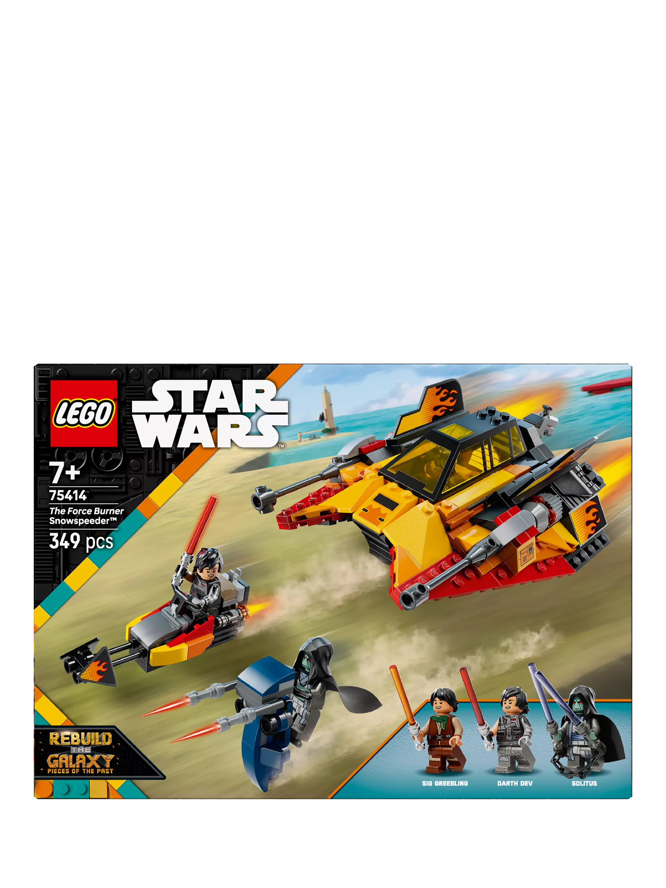 LEGO Star Wars The Force Burner Snowspeeder building set 349 pieces, UK version