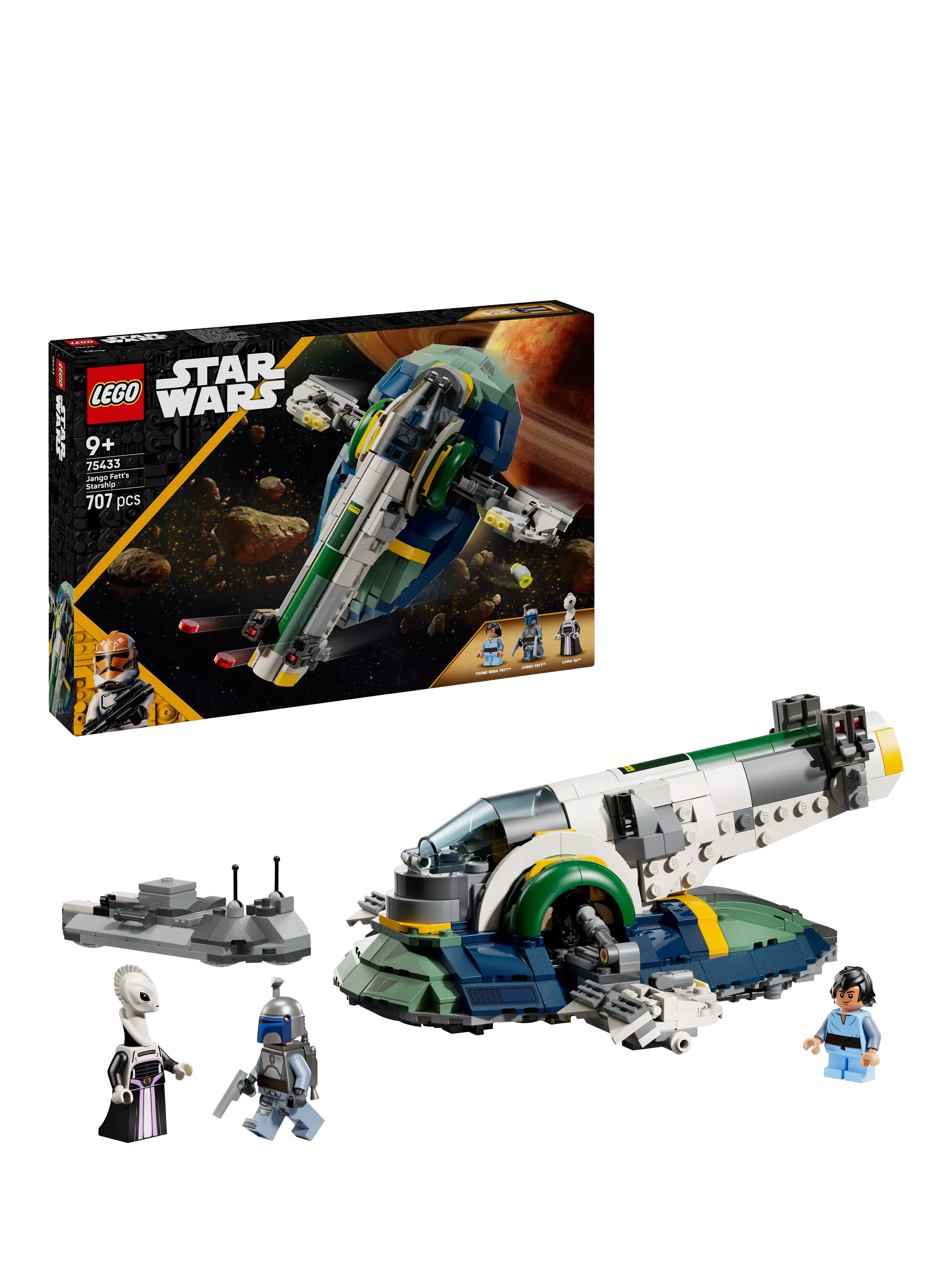 LEGO Star Wars Jango Fett's Starship building set 707 pieces, UK version