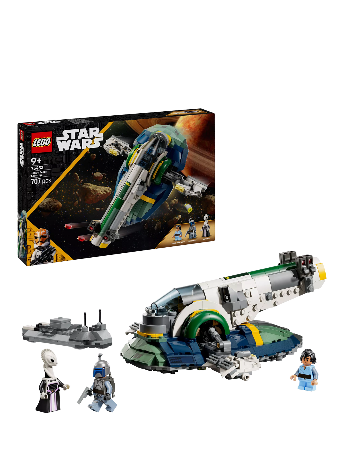 LEGO Star Wars Jango Fett's Starship building set 707 pieces, UK version