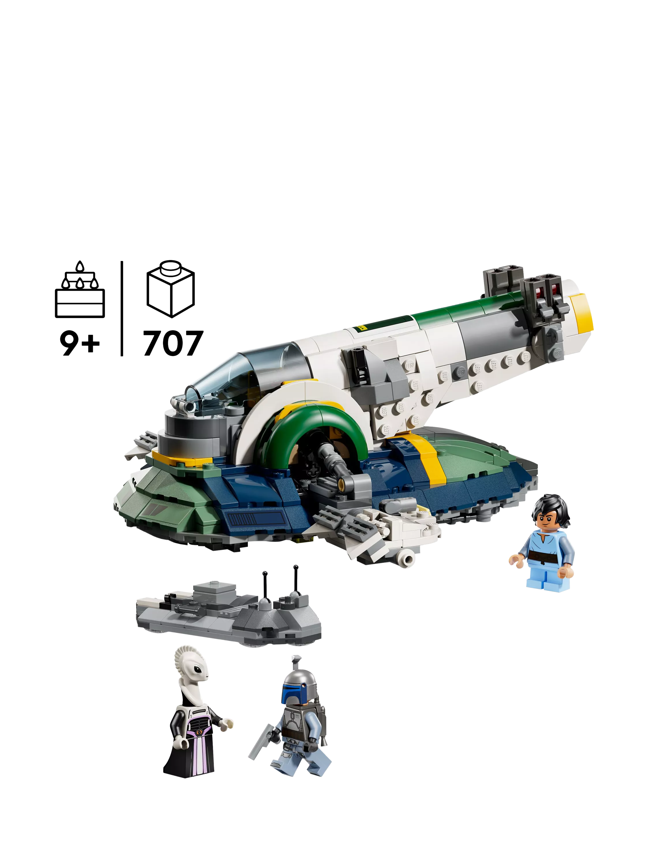LEGO Star Wars Jango Fett's Starship building set 707 pieces, UK version