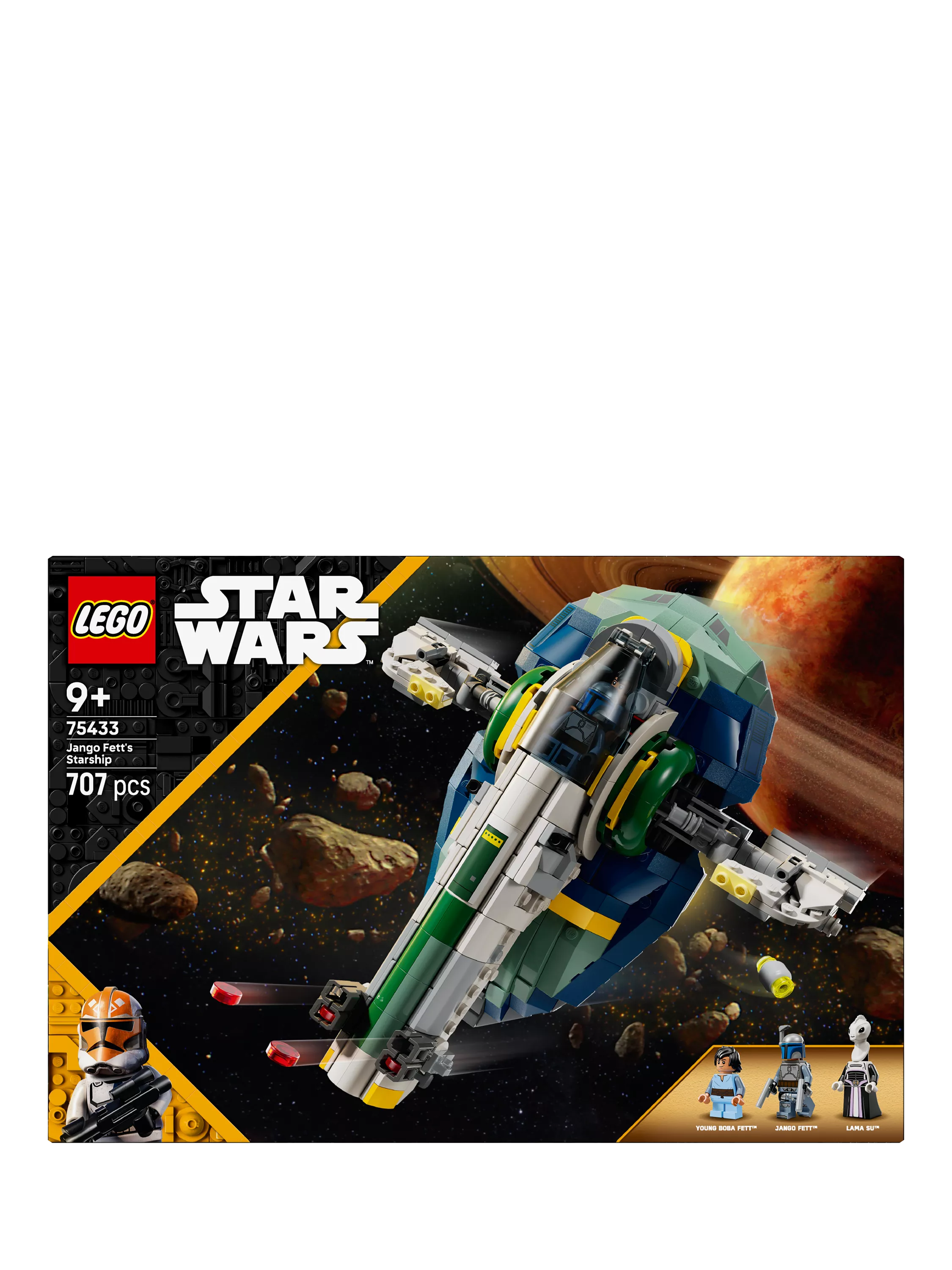 LEGO Star Wars Jango Fett's Starship building set 707 pieces, UK version