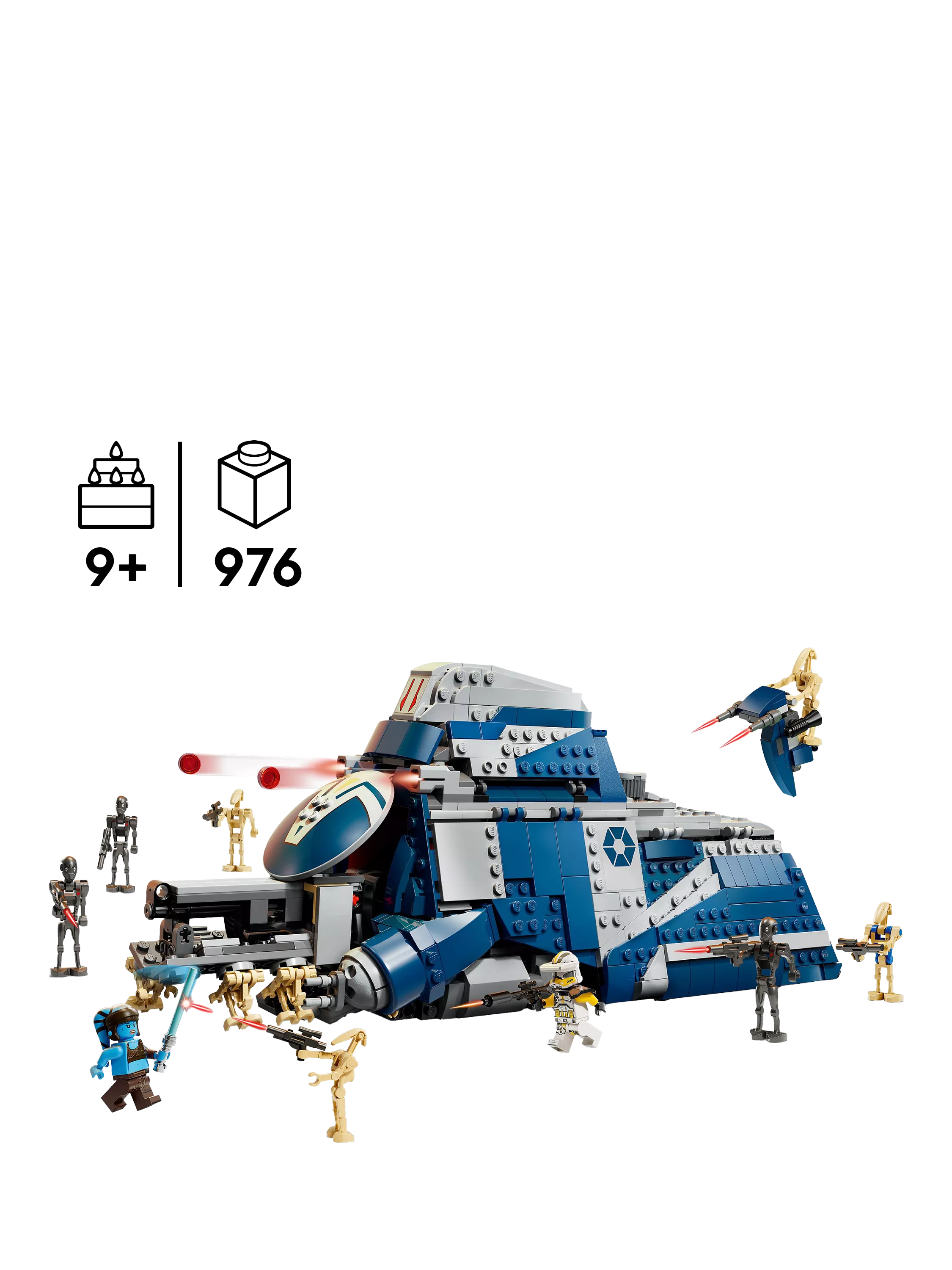 Lego Star Wars Battle of Felucia Separatist MTT building set, UK version