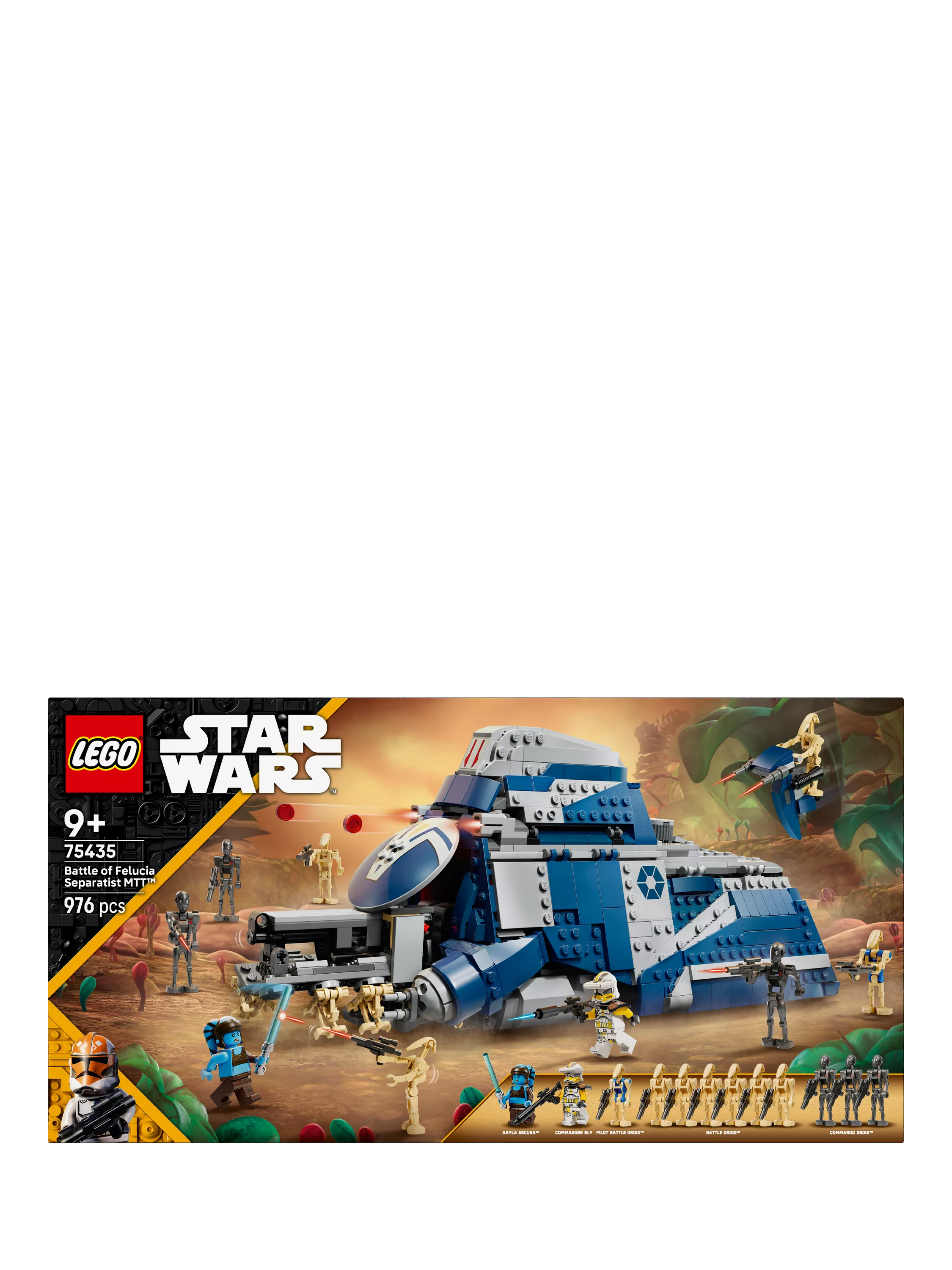 Lego Star Wars Battle of Felucia Separatist MTT building set, UK version