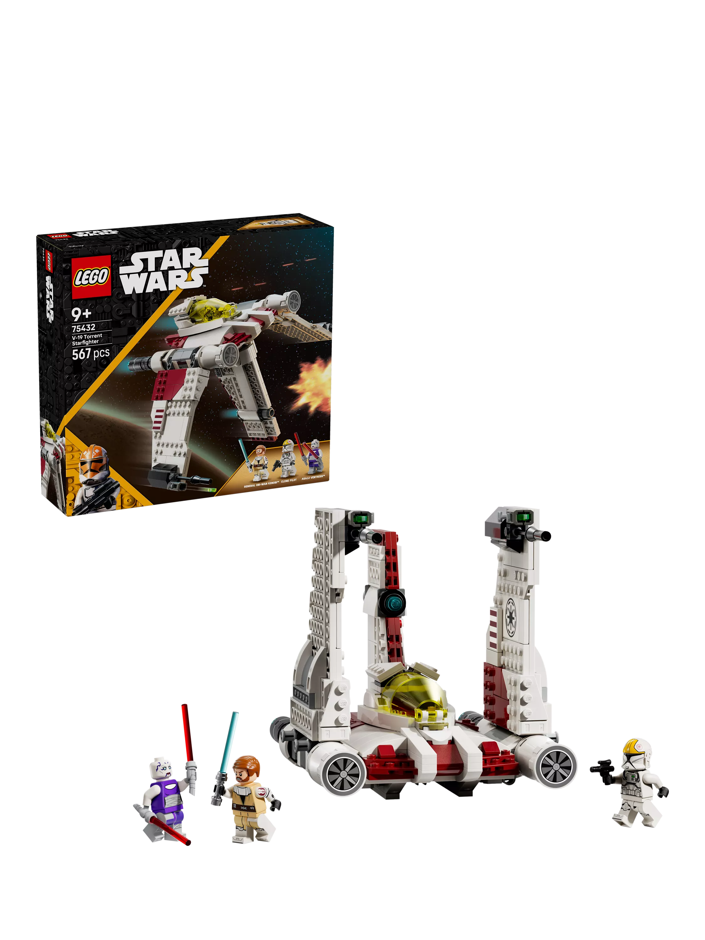 LEGO V-19 Torrent Starfighter building toy, UK version