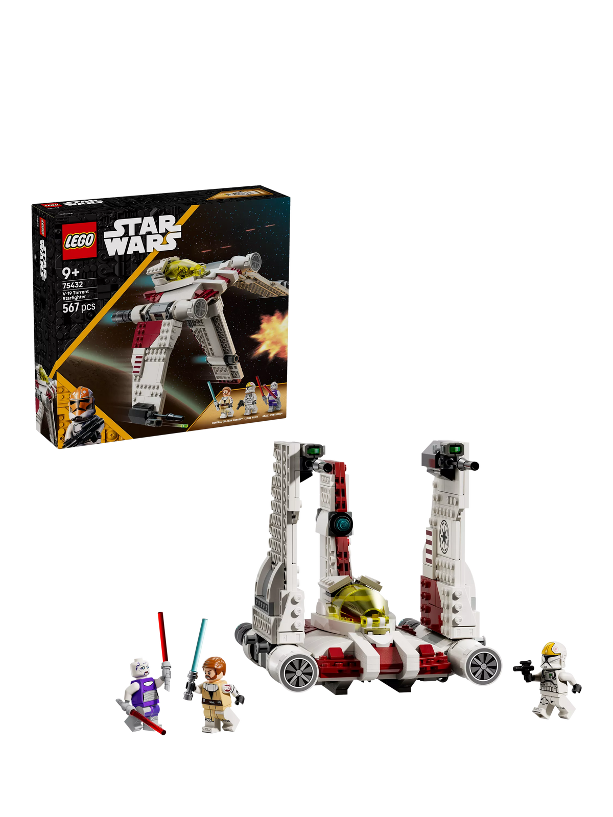 LEGO V-19 Torrent Starfighter building toy, UK version