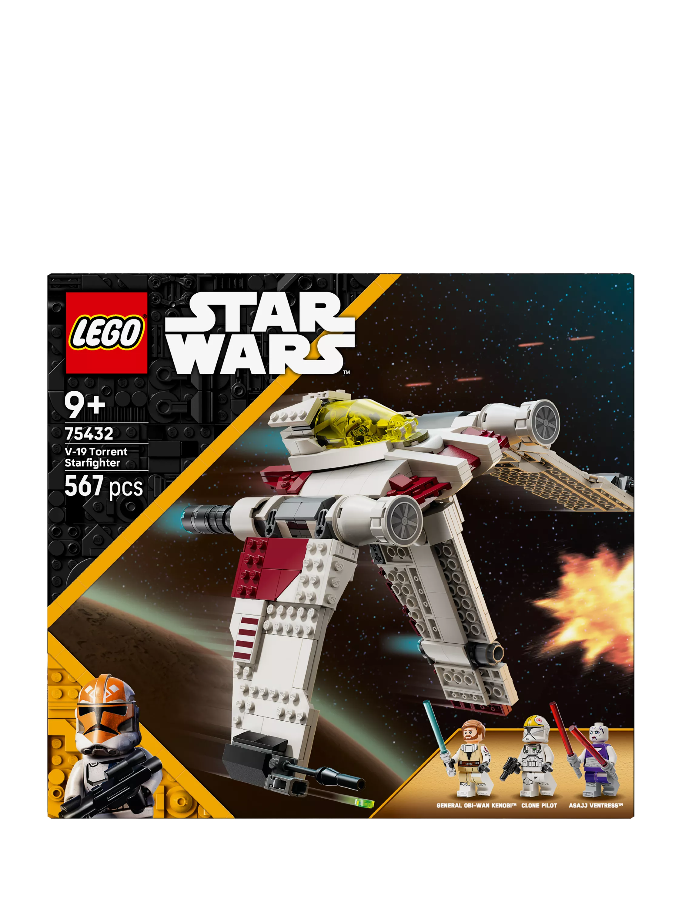 LEGO V-19 Torrent Starfighter building toy, UK version