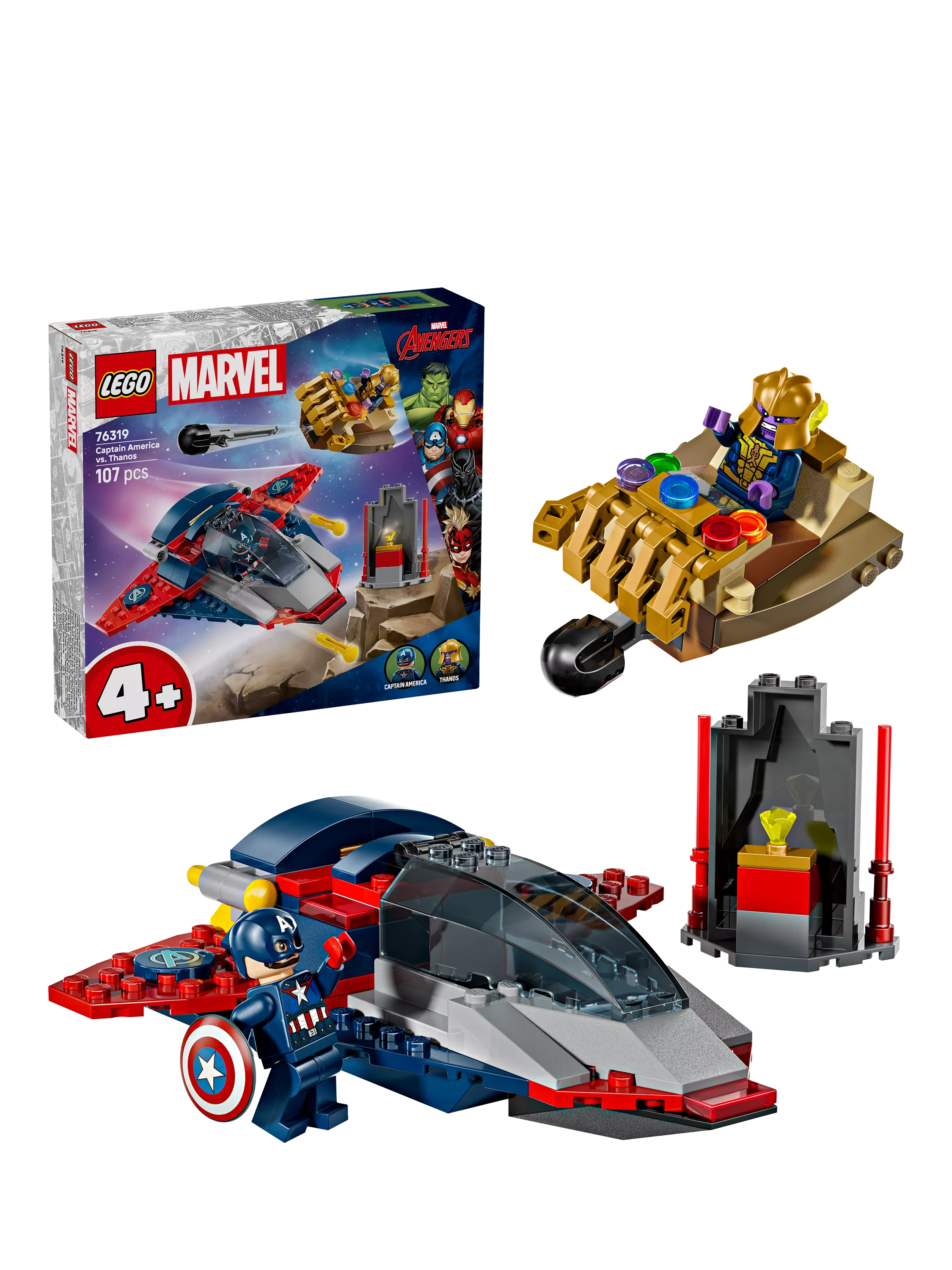 LEGO Marvel Captain America vs Thanos set - British product