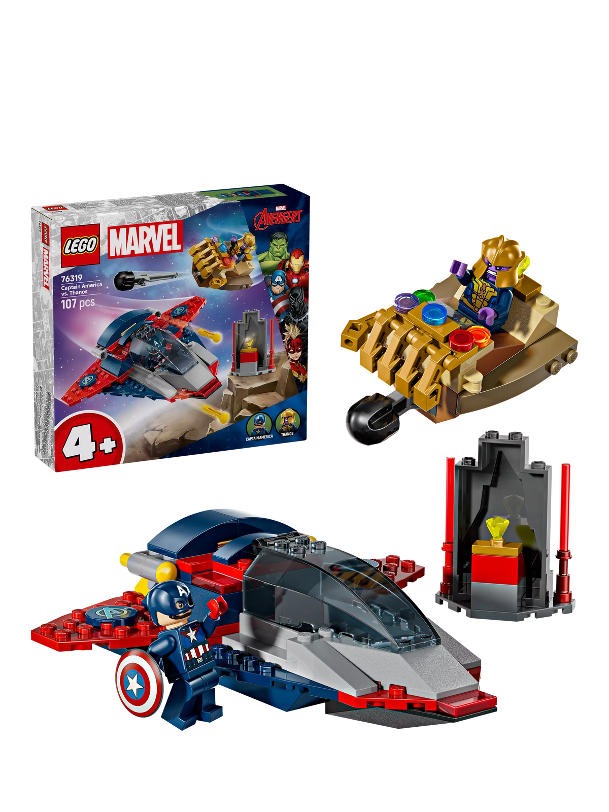 LEGO Marvel Captain America vs Thanos set - British product