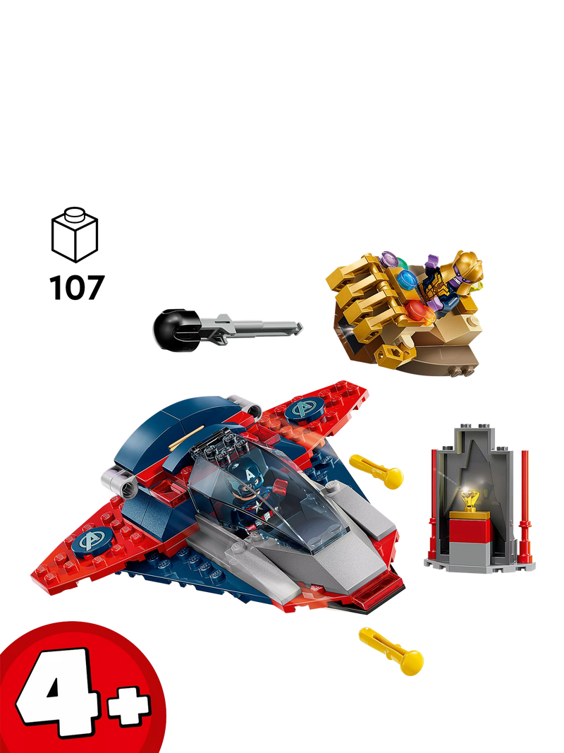 LEGO Marvel Captain America vs Thanos set - British product