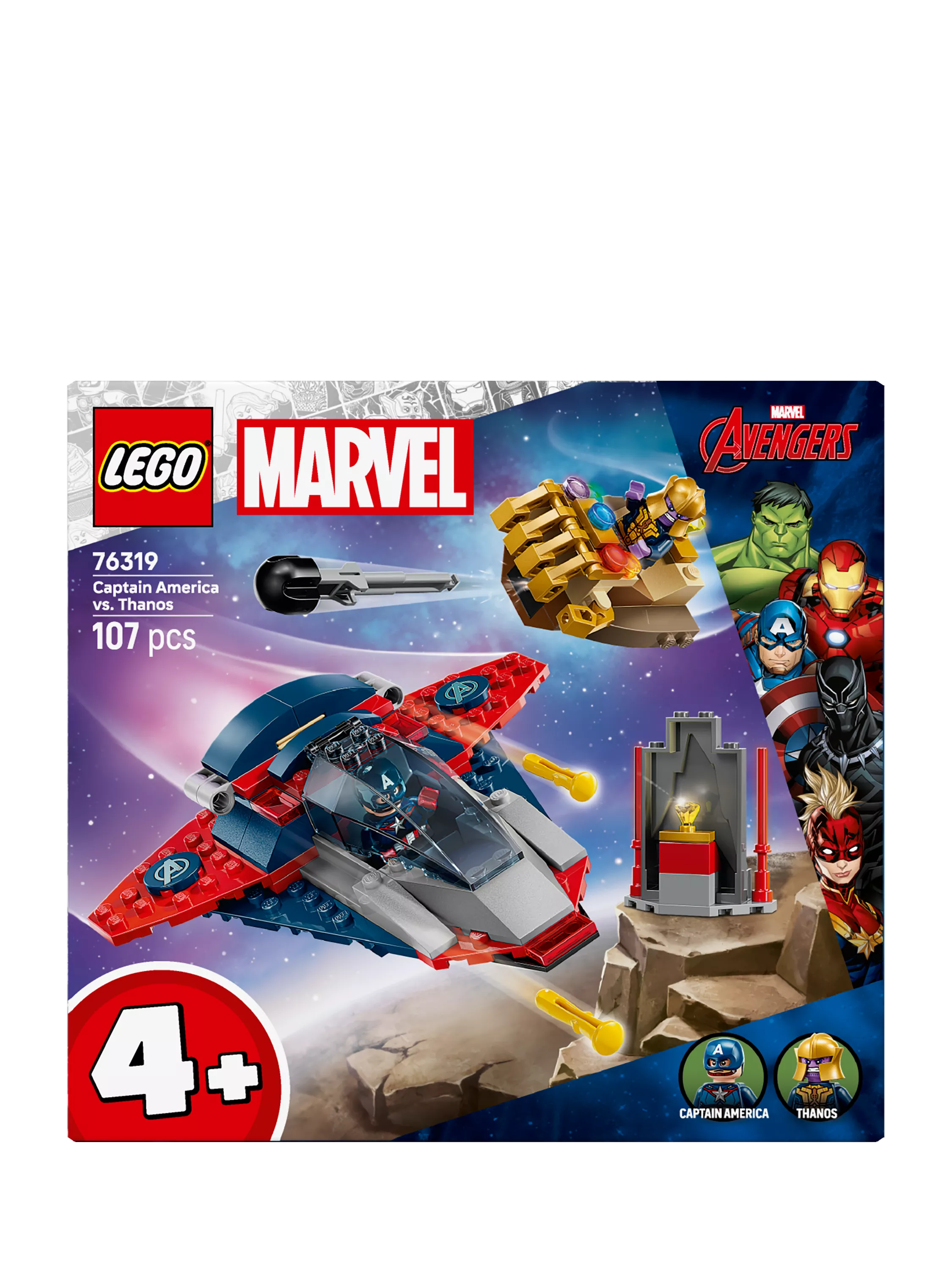 LEGO Marvel Captain America vs Thanos set - British product
