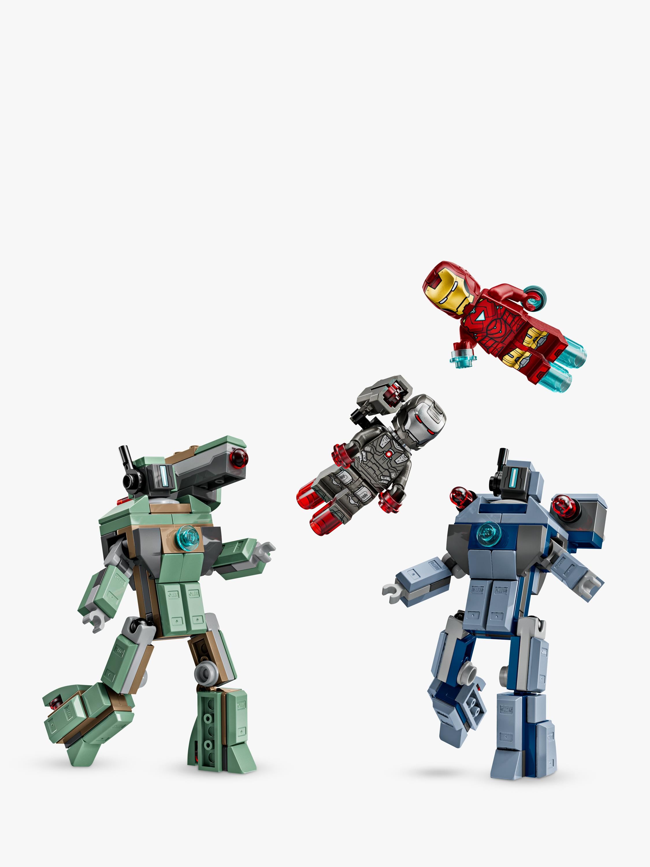 LEGO Marvel 76320 Iron Man & War Machine building set (British brand)
