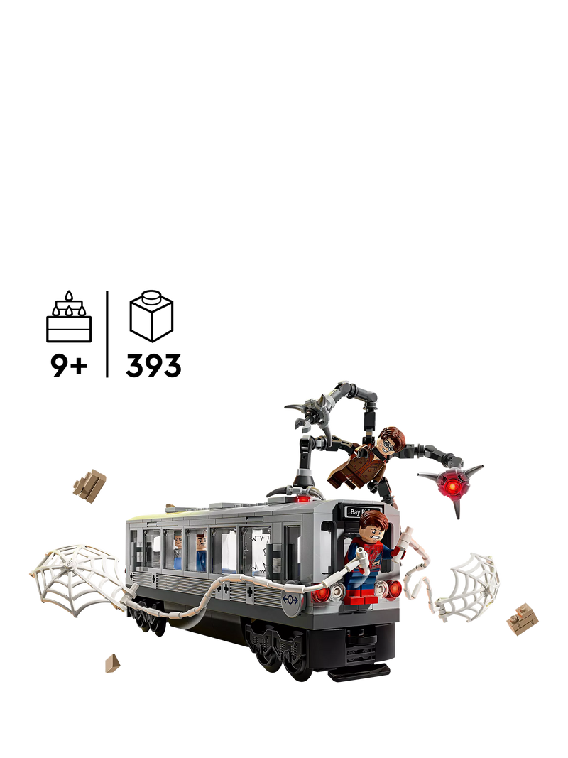 Lego Marvel Super Heroes Spider-Man vs. Doc Ock Subway Train Scene, UK version