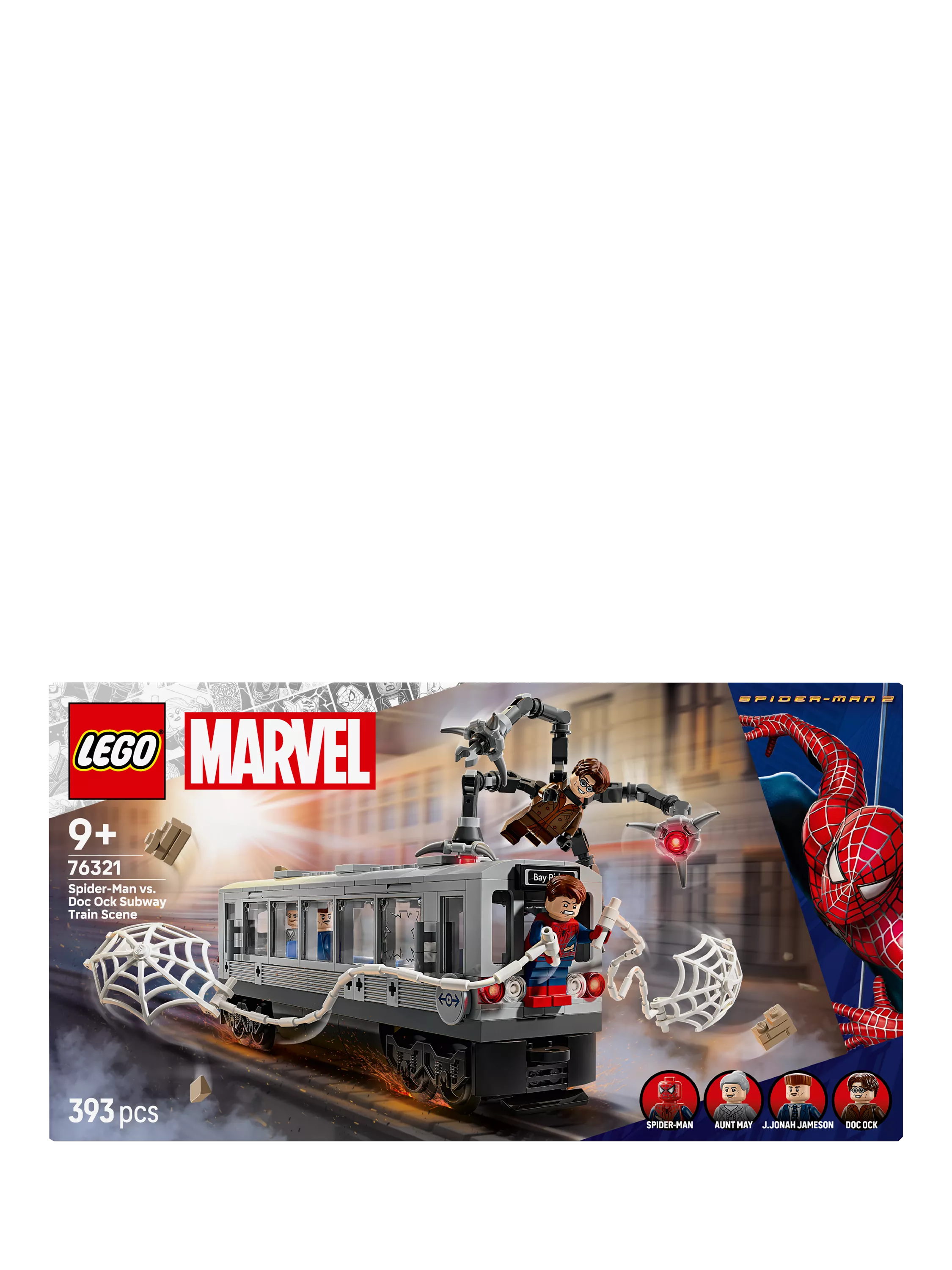 Lego Marvel Super Heroes Spider-Man vs. Doc Ock Subway Train Scene, UK version
