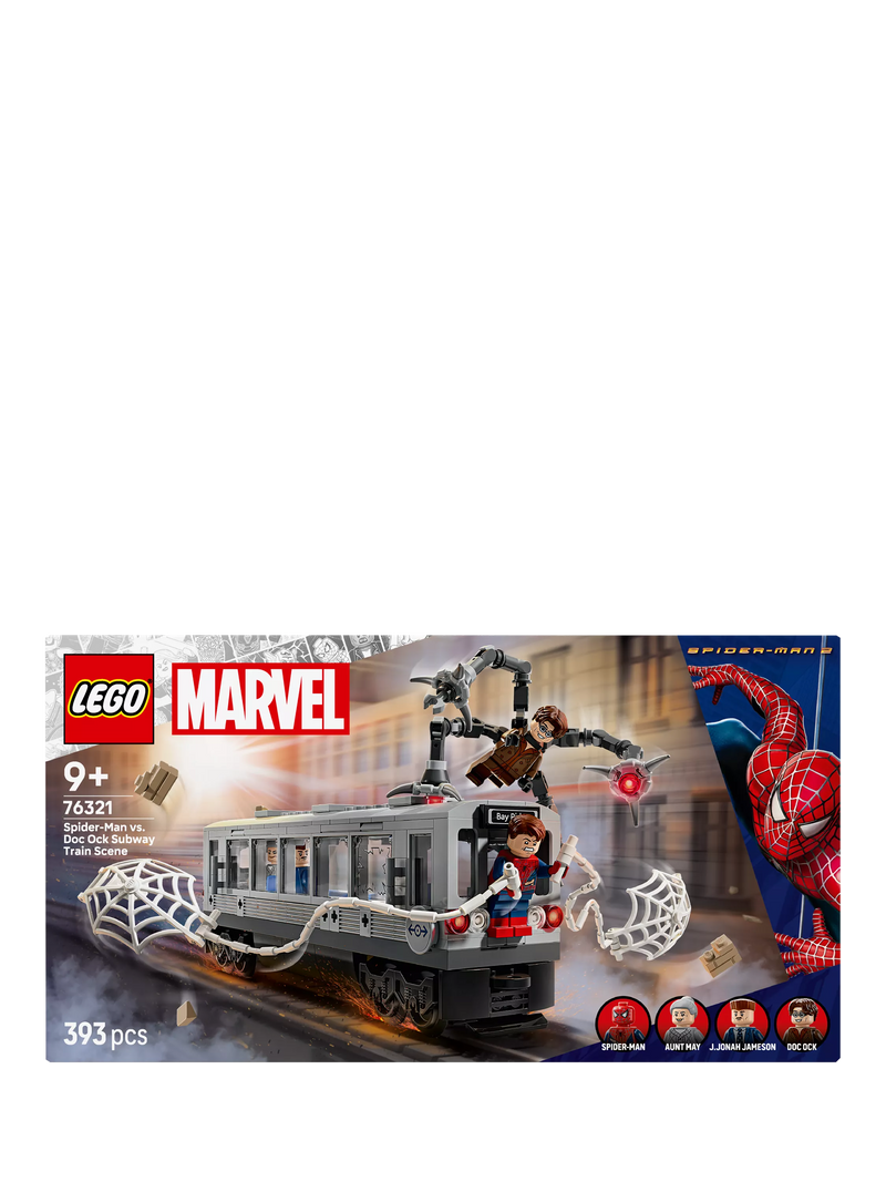 Lego Marvel Super Heroes Spider-Man vs. Doc Ock Subway Train Scene, UK version