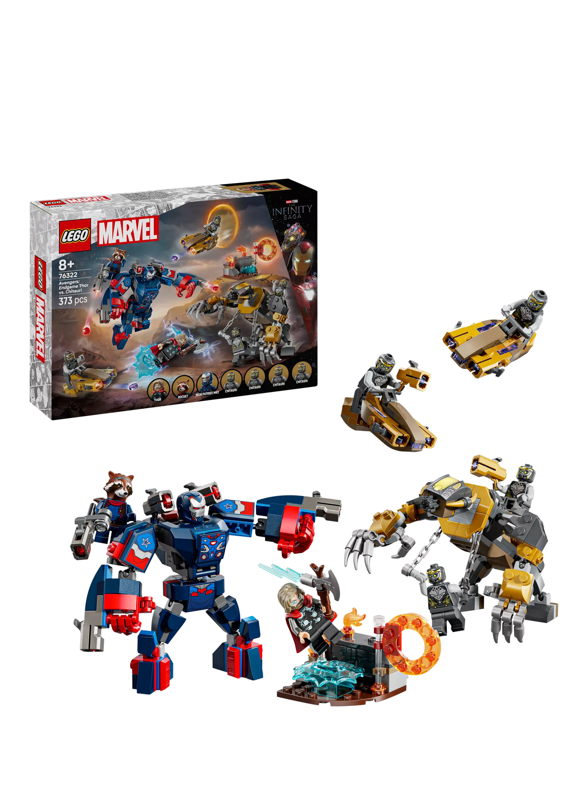 LEGO Marvel Avengers: Endgame Thor vs. Chitauri building set, UK version