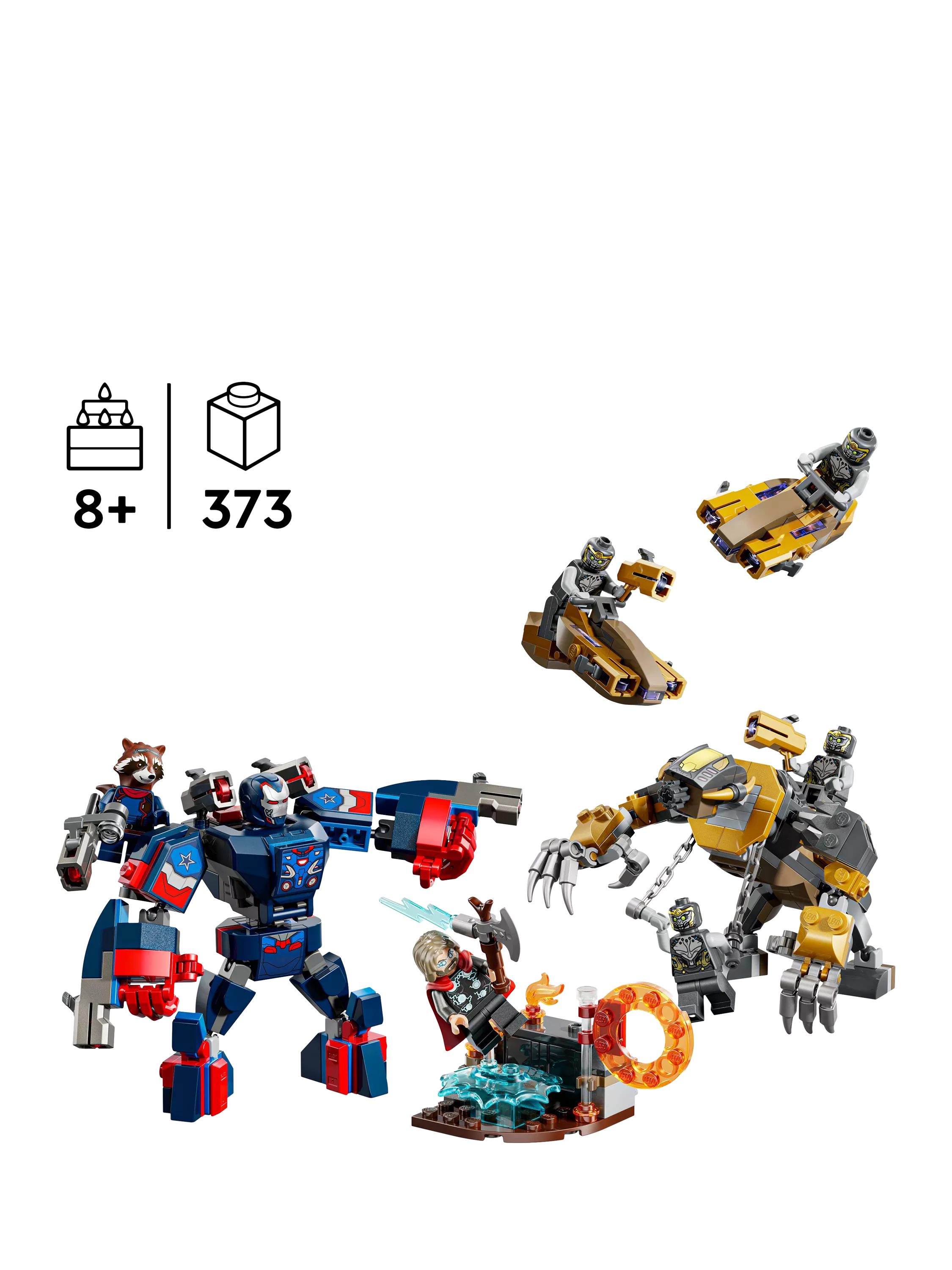 LEGO Marvel Avengers: Endgame Thor vs. Chitauri building set, UK version