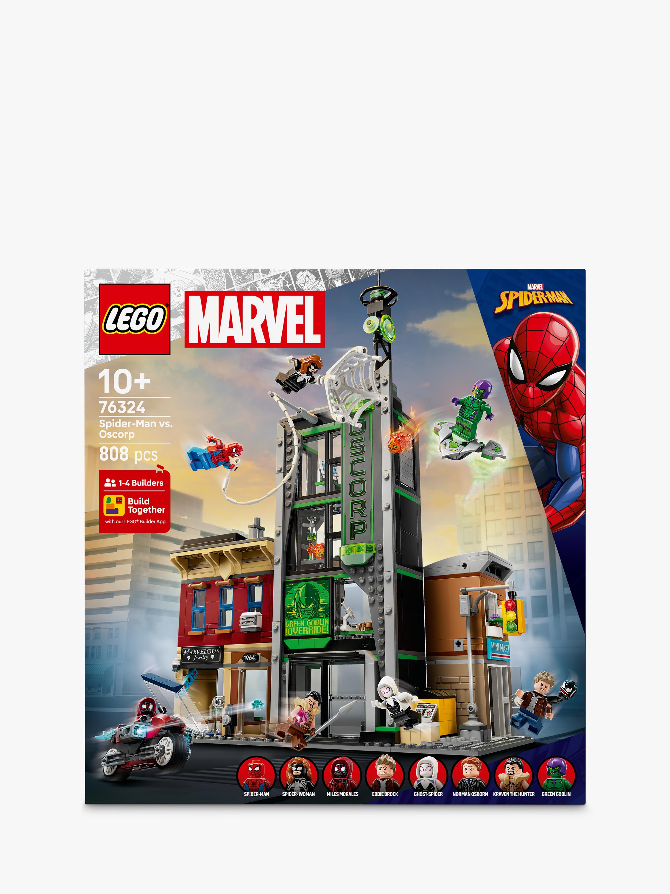 LEGO Marvel Spider-Man vs. Oscorp building set - British product