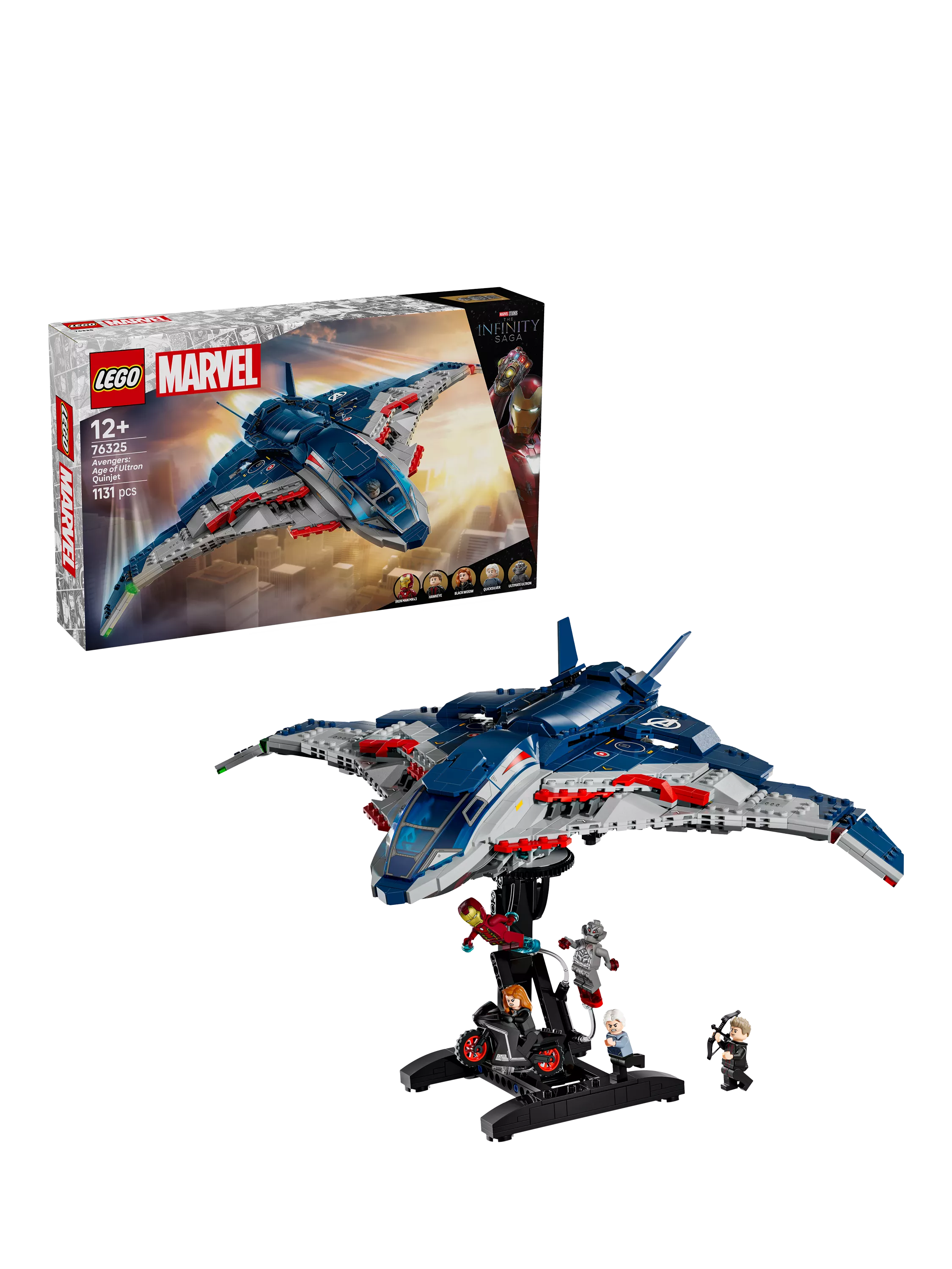 LEGO Marvel Avengers Quinjet construction set 1,131 pieces, UK version