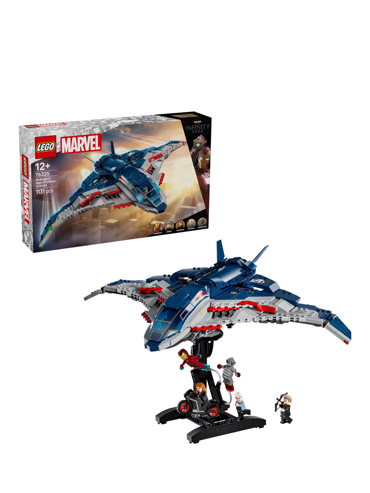 LEGO Marvel Avengers Quinjet construction set 1,131 pieces, UK version