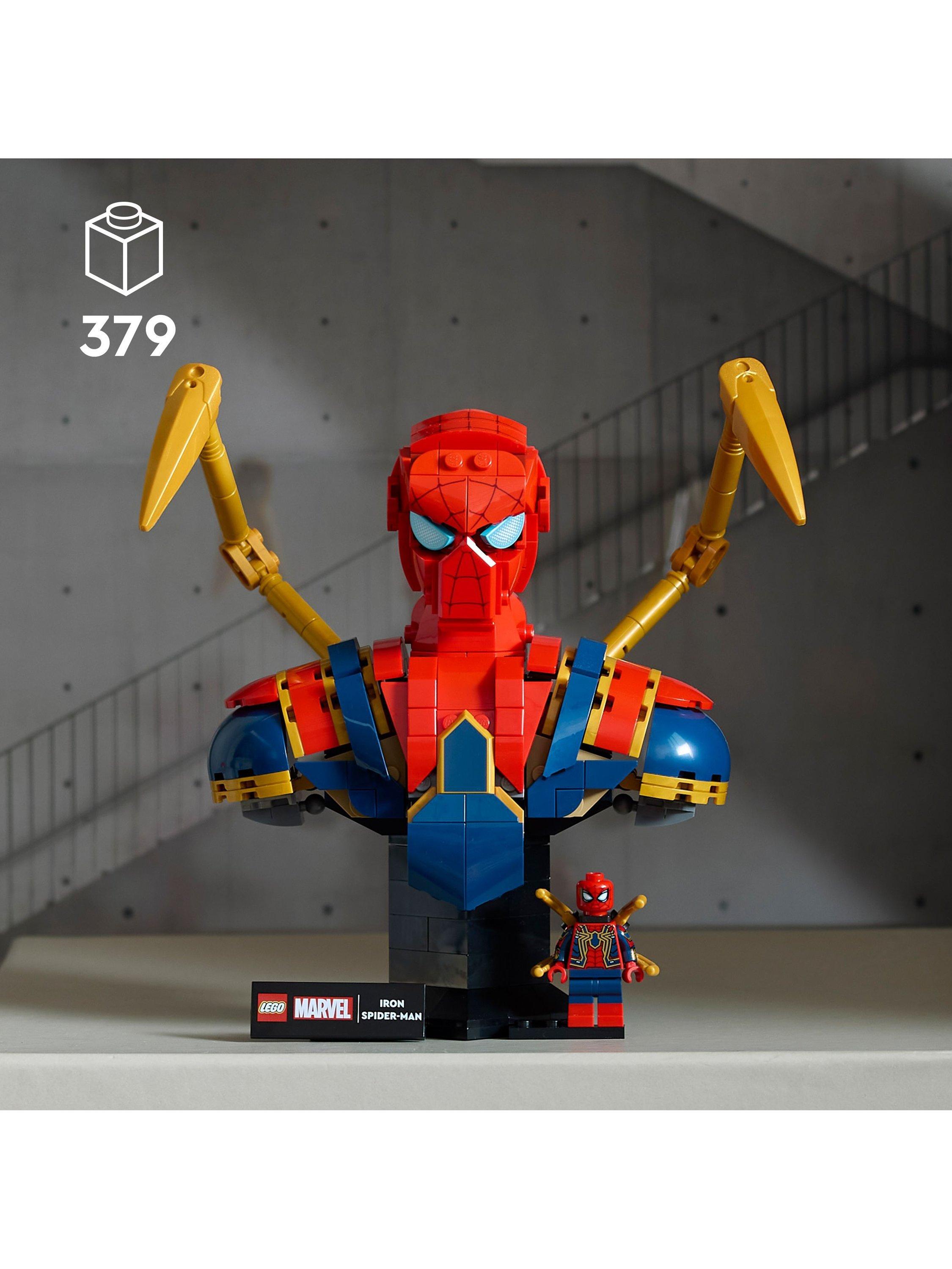 Lego Marvel Iron Spider-Man Bust building set, UK version