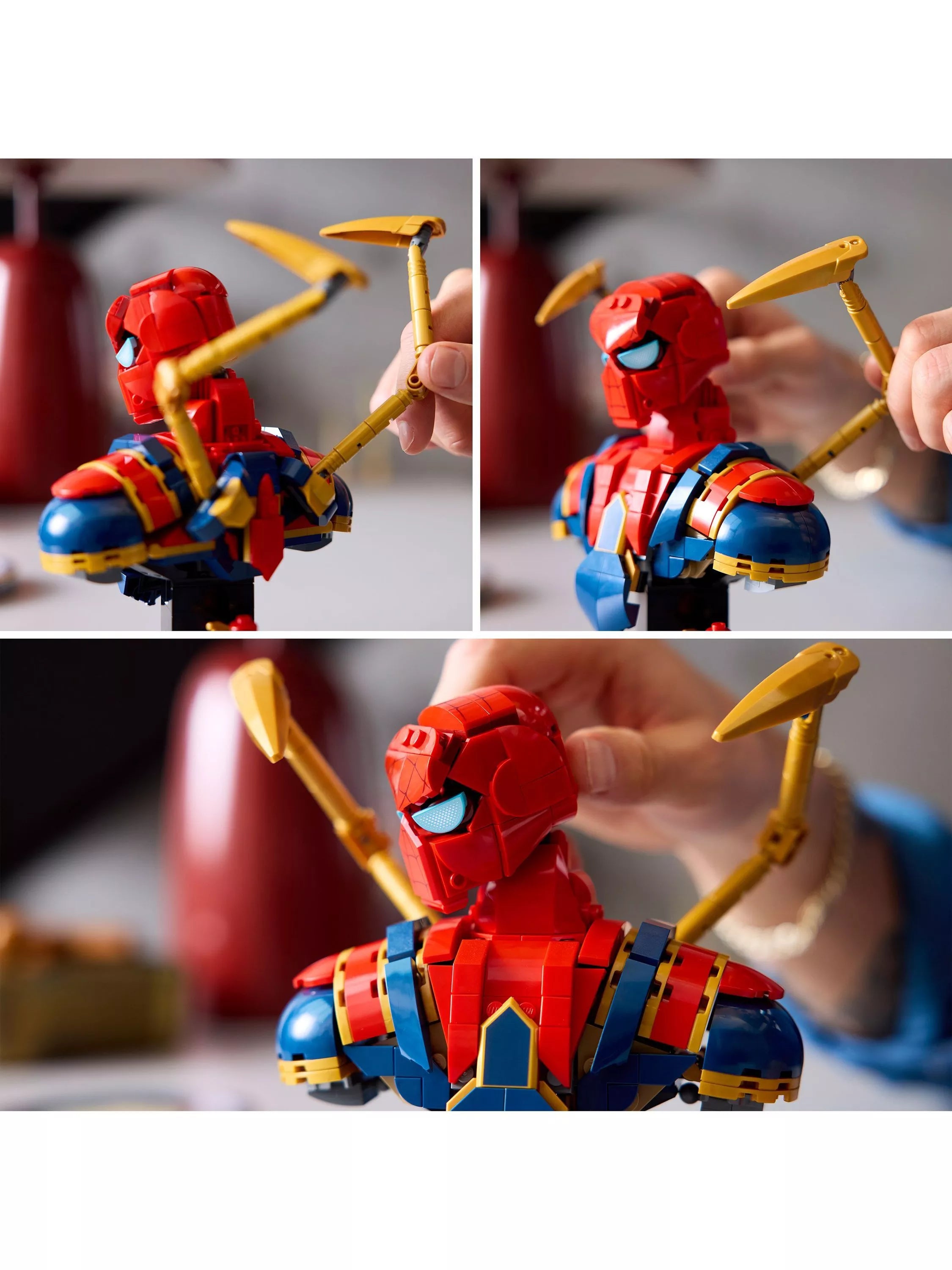 Lego Marvel Iron Spider-Man Bust building set, UK version