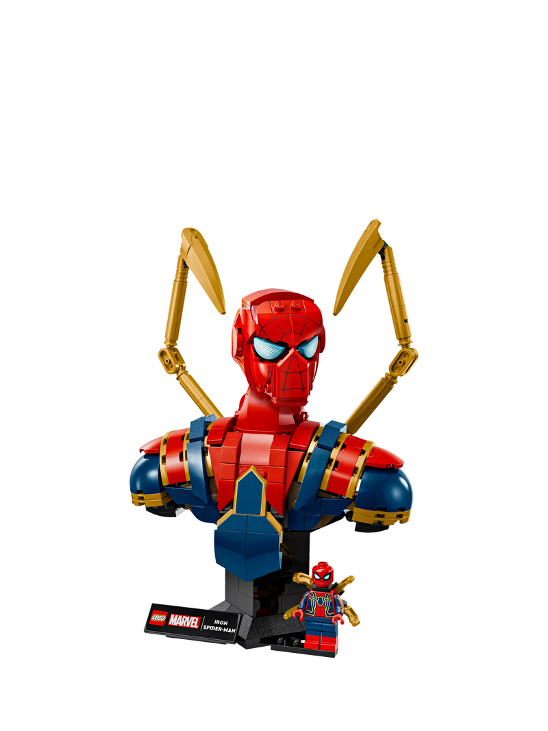 Lego Marvel Iron Spider-Man Bust building set, UK version