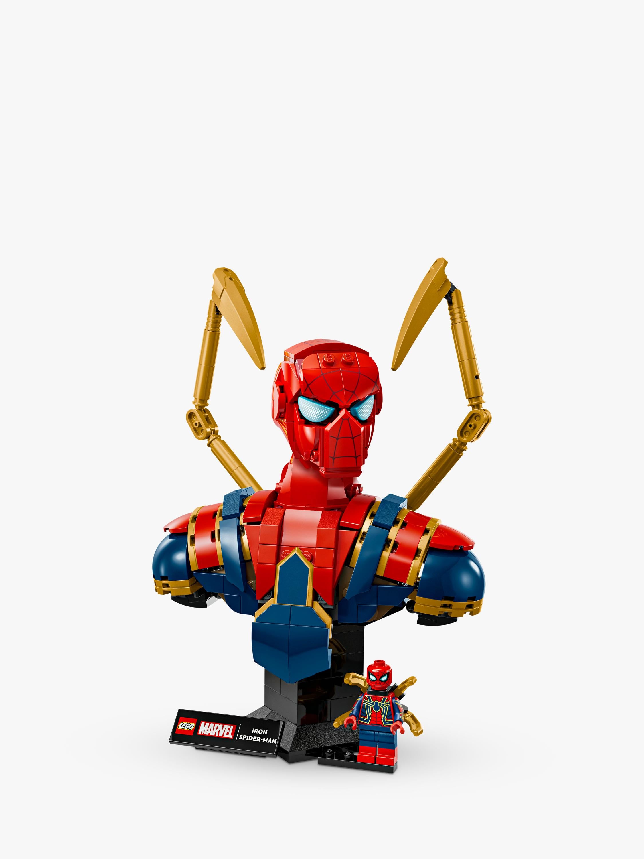 Lego Marvel Iron Spider-Man Bust building set, UK version