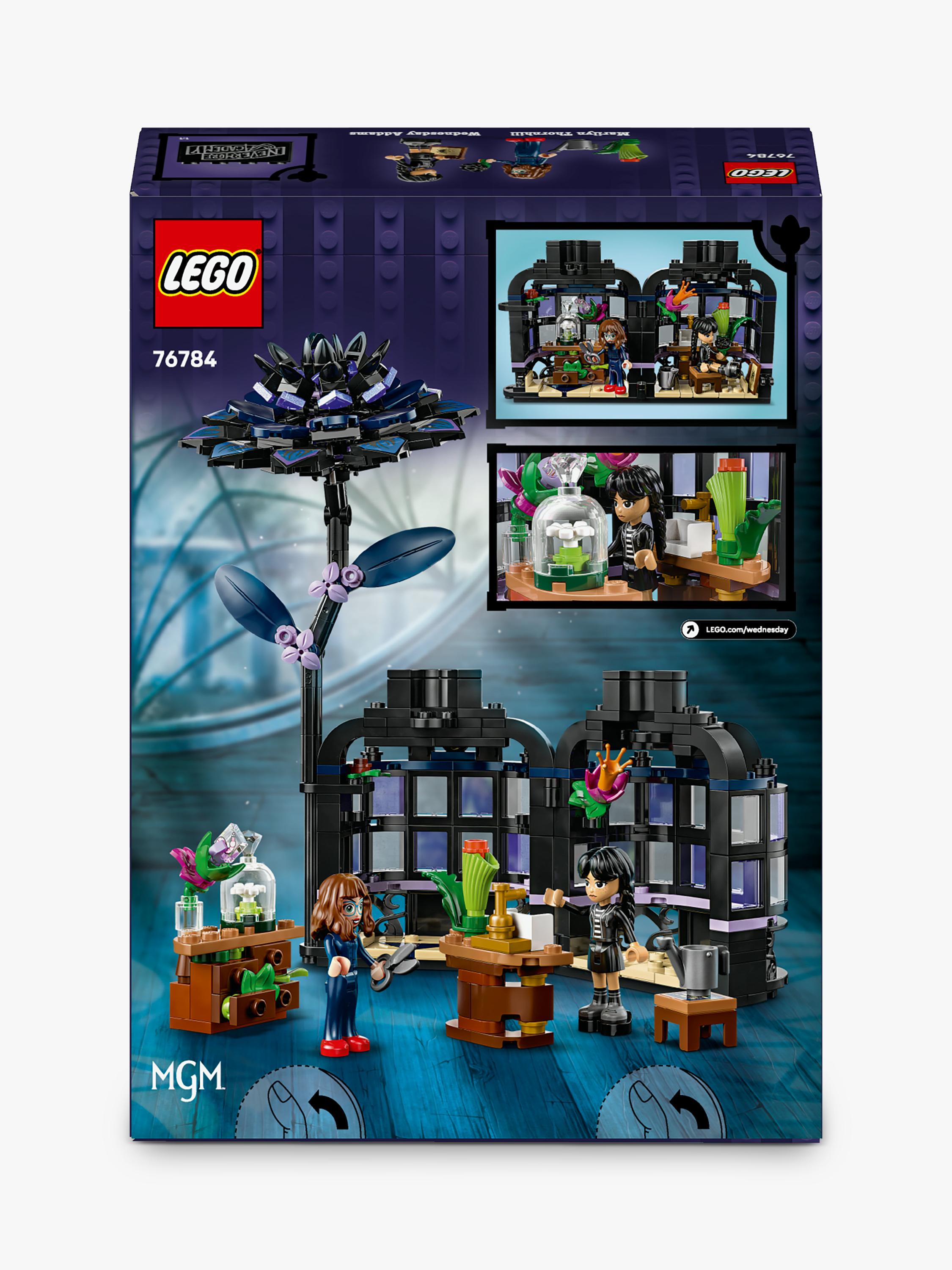 LEGO Wednesday Black Dahlia flower building set 358 pieces (British brand)