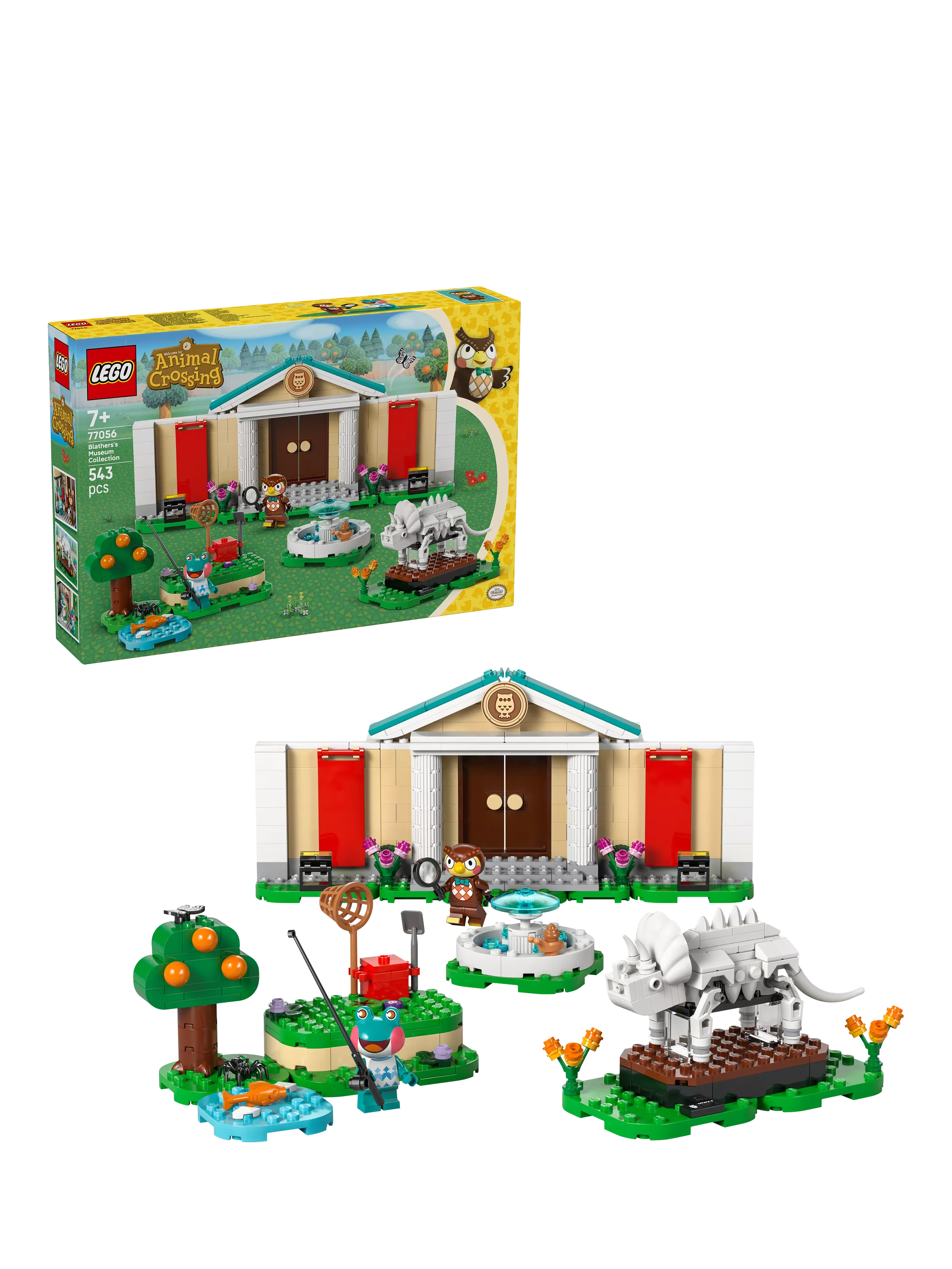 LEGO Animal Crossing Blathers's Museum Collection building set 543 pieces, UK version