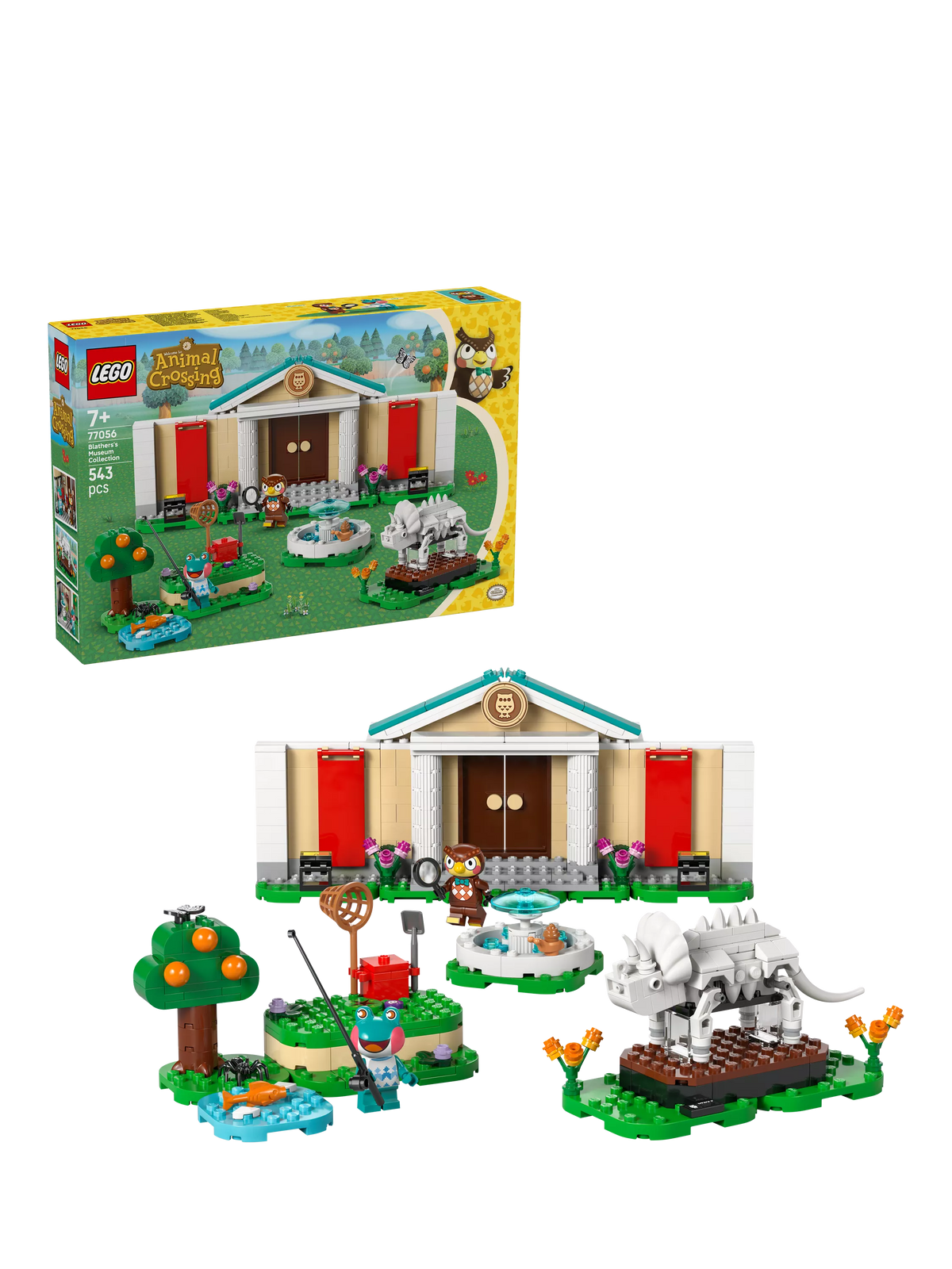 LEGO Animal Crossing Blathers's Museum Collection building set 543 pieces, UK version