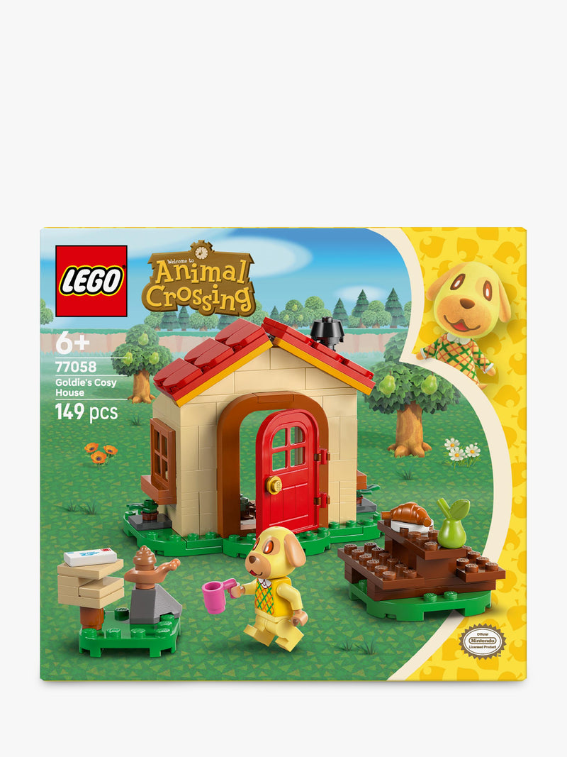 LEGO Animal Crossing Goldie's Cosy House building set 149 pieces, UK version