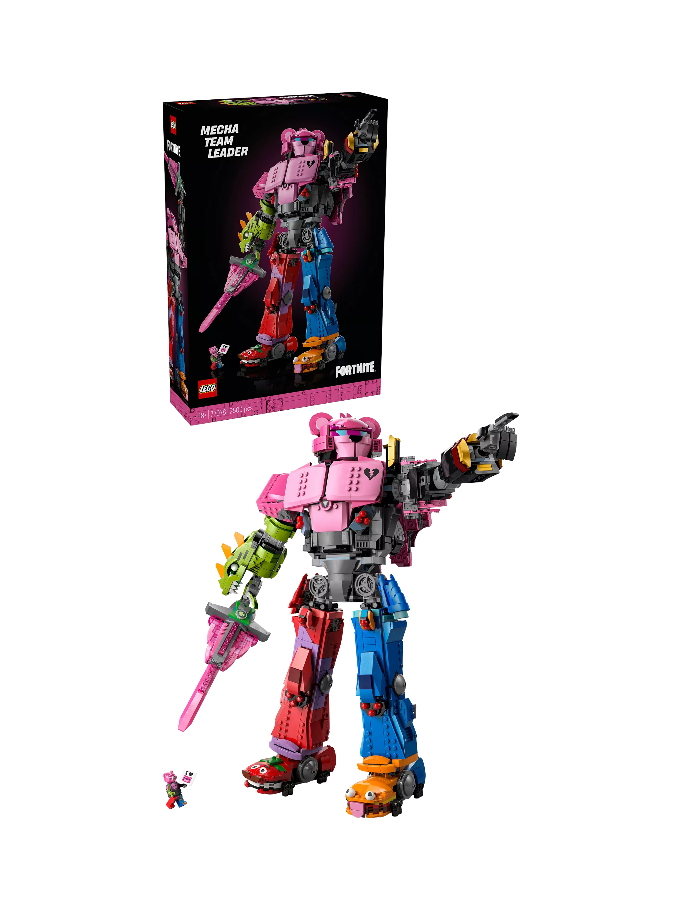 LEGO Fortnite Mecha Team Leader collectible figure, UK version